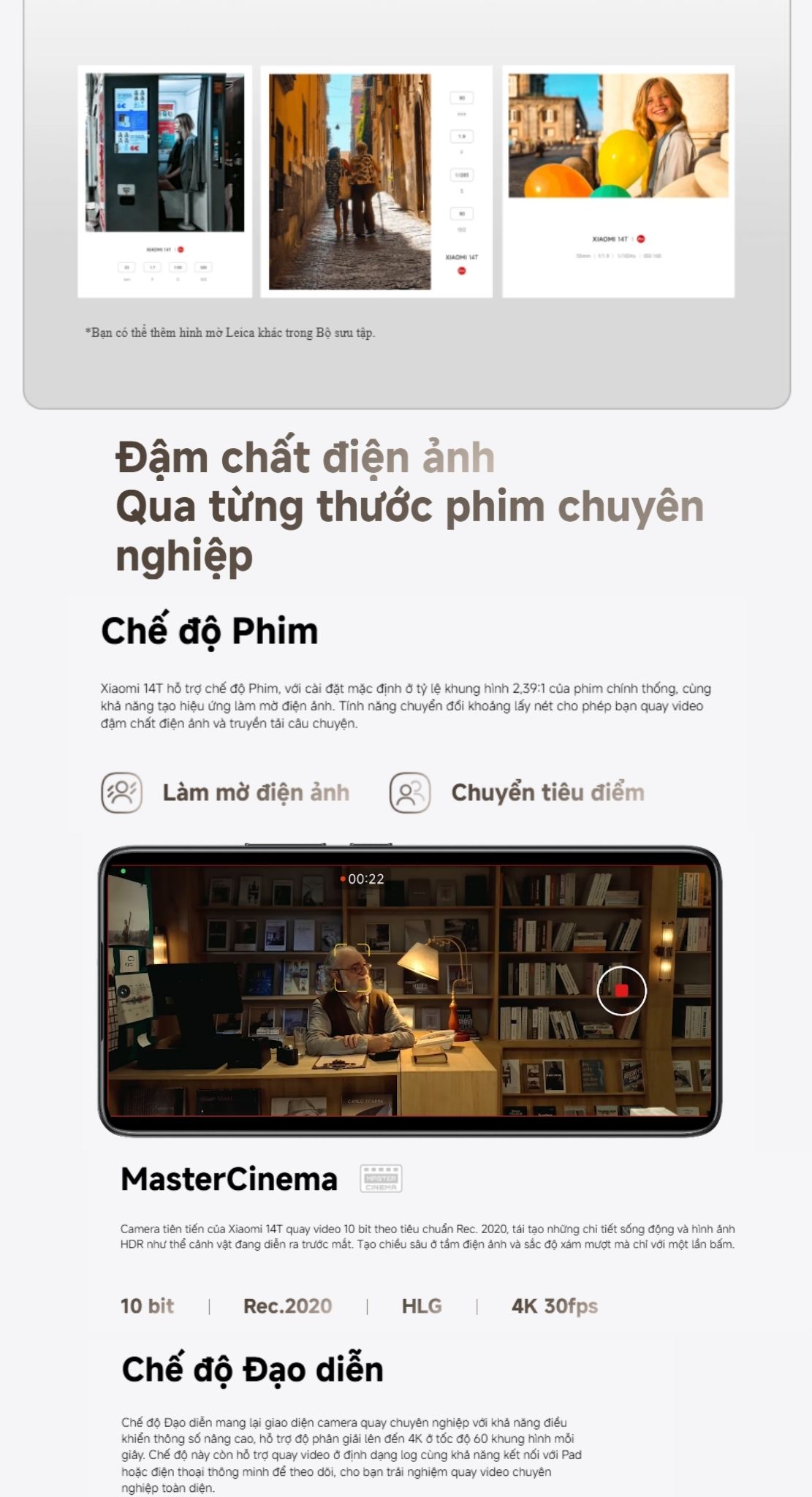 Mô tả Điện thoại thông minh Xiaomi 14T (12+512GB) | Cảm biến ảnh Sony IMX906 | MD 8300 | Pin 5000mAh - 7