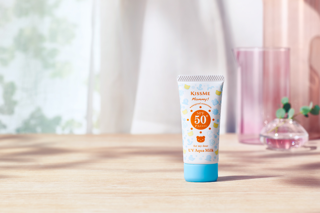 Mô tả Kem chống nắng trẻ em Kissme Mommy UV Aqua Milk dạng sữa dành cho da nhạy cảm như em bé SPF50 PA++++ 50G - 1
