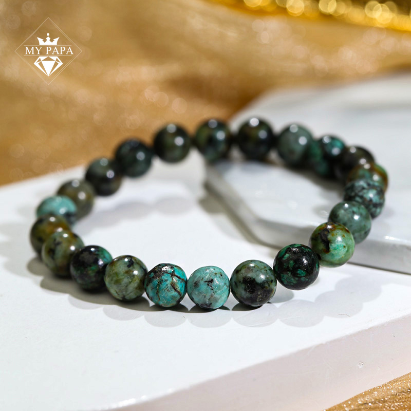 Mô tả Vòng Tay Turquoise Ngọc Hải Lam Hồ Bắc MYPAPA - 2
