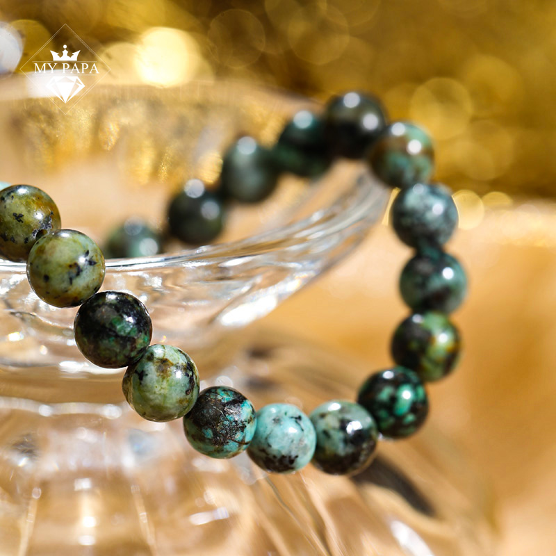 Mô tả Vòng Tay Turquoise Ngọc Hải Lam Hồ Bắc MYPAPA - 4