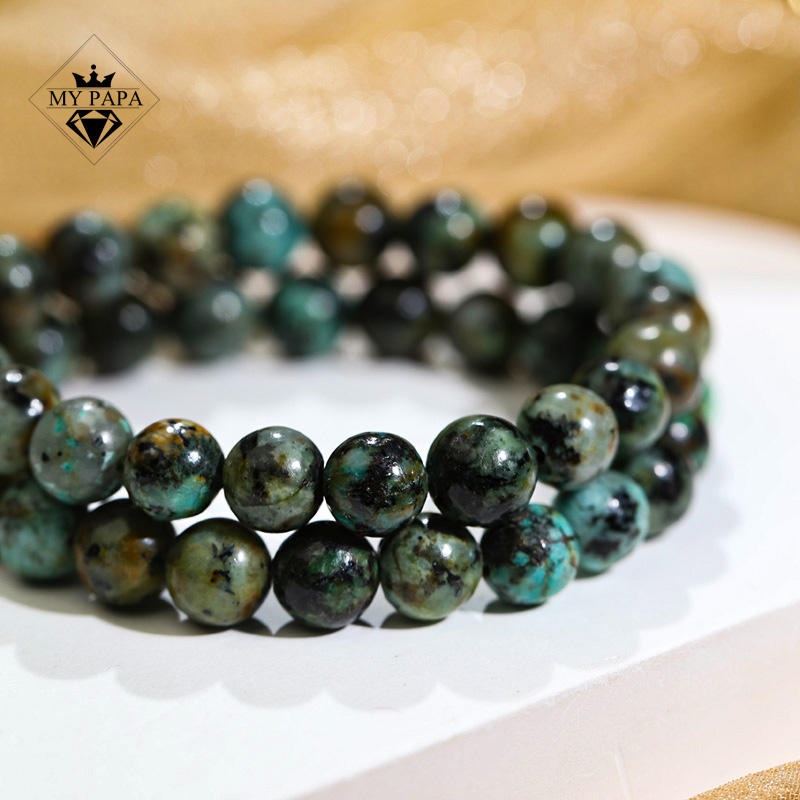 Mô tả Vòng Tay Turquoise Ngọc Hải Lam Hồ Bắc MYPAPA - 8