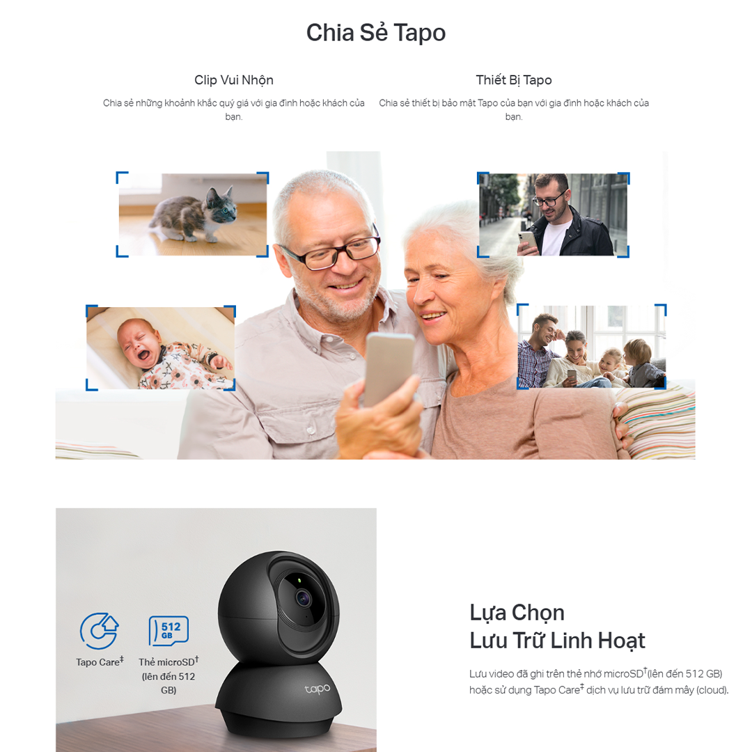 Mô tả Camera Wifi TP-Link Tapo C211 Độ Phân Giải 3MP 2K UHD Quay/Quét 360°, Camera An Ninh Gia Đình - 3