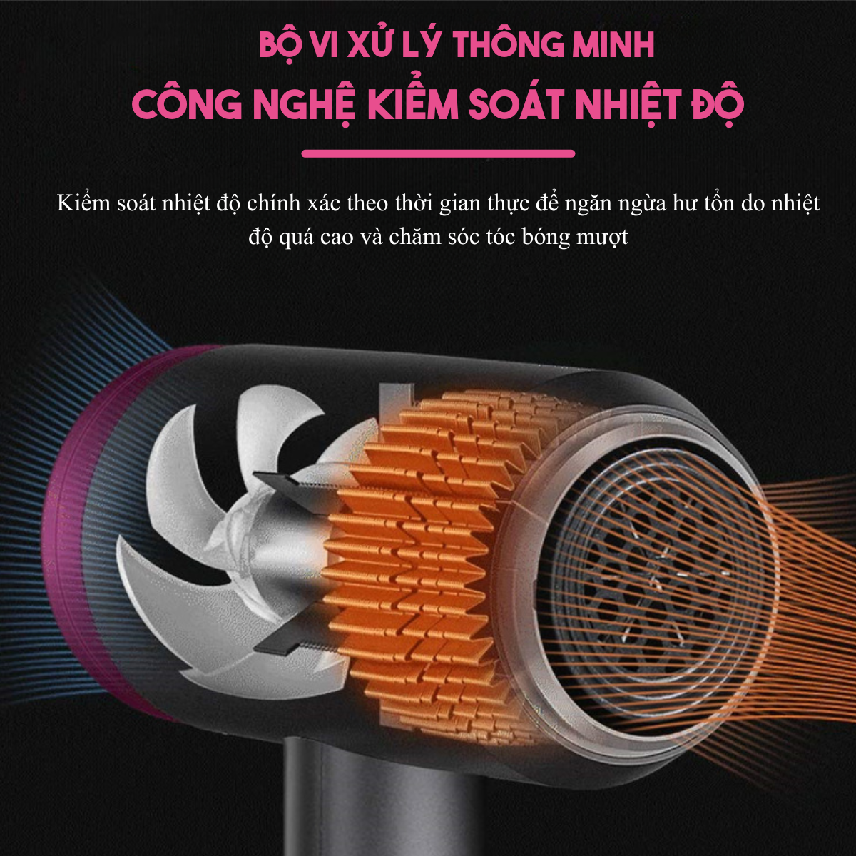 Máy sấy tóc Nanomax D087 - Hình ảnh 3