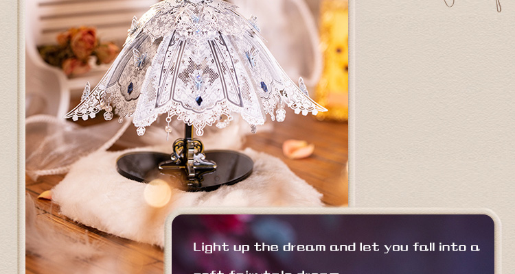 Mô tả Mô Hình Kim Loại Lắp Ráp 3D MU Váy Cưới Cô Dâu (71 mảnh, Đế Mica Đen, Bridal Veil & Dress) YM-N174-A - 5
