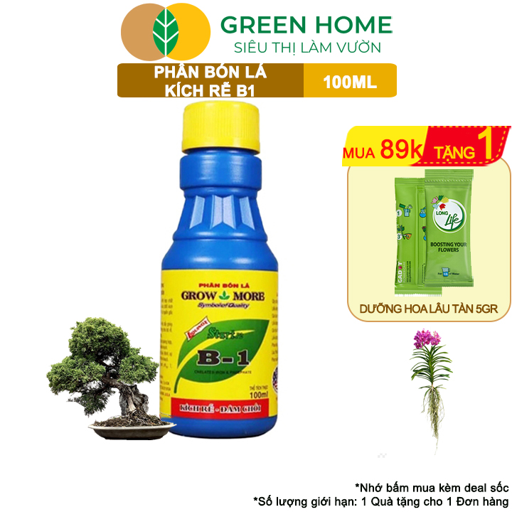 Greenhome B1 giúp hạt nảy mầm nhanh