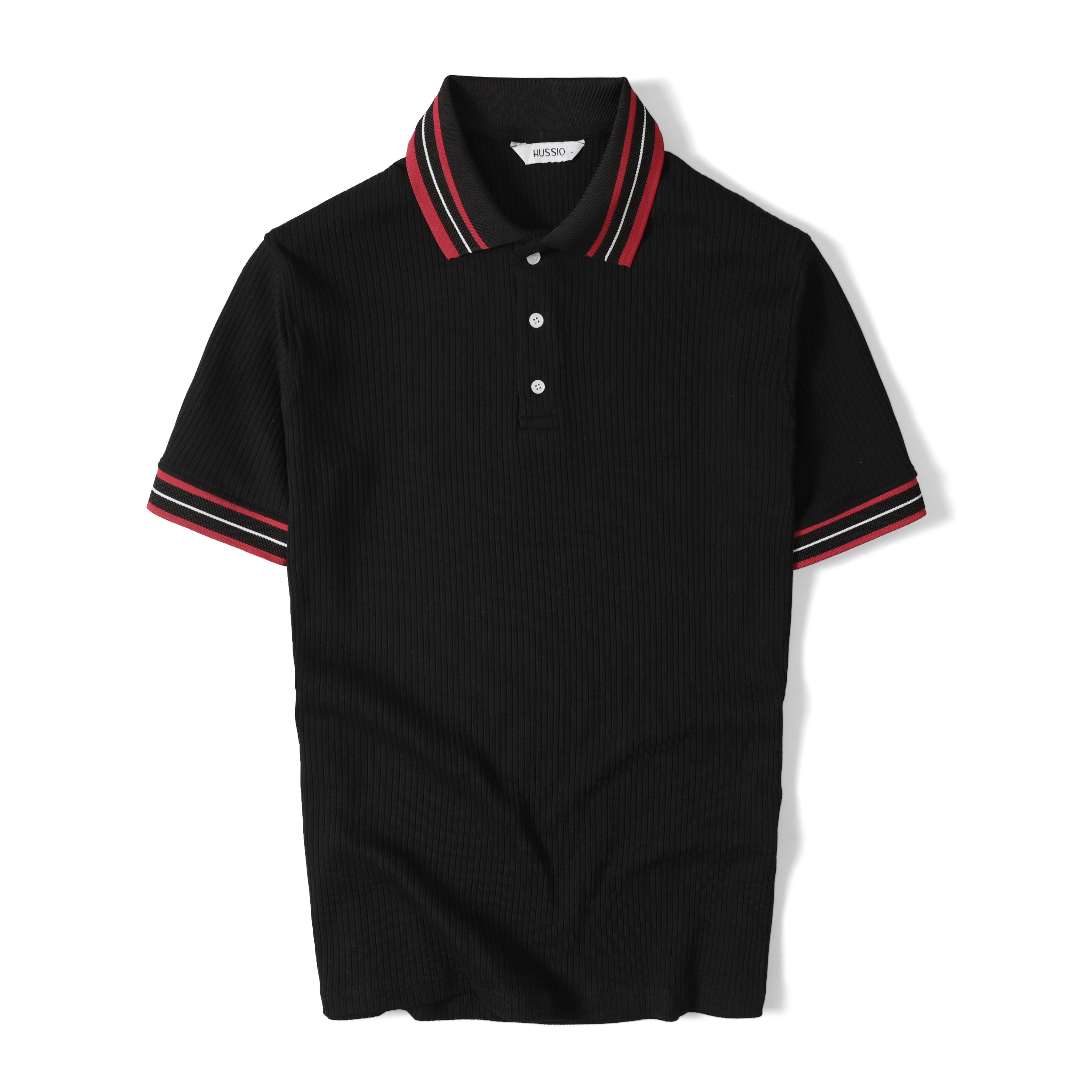 Mô tả Áo polo nam VISTRA vải thun gân RIB dày dặn, co dãn tốt, đứng form, che khuyết điểm - HUSSIO - 1