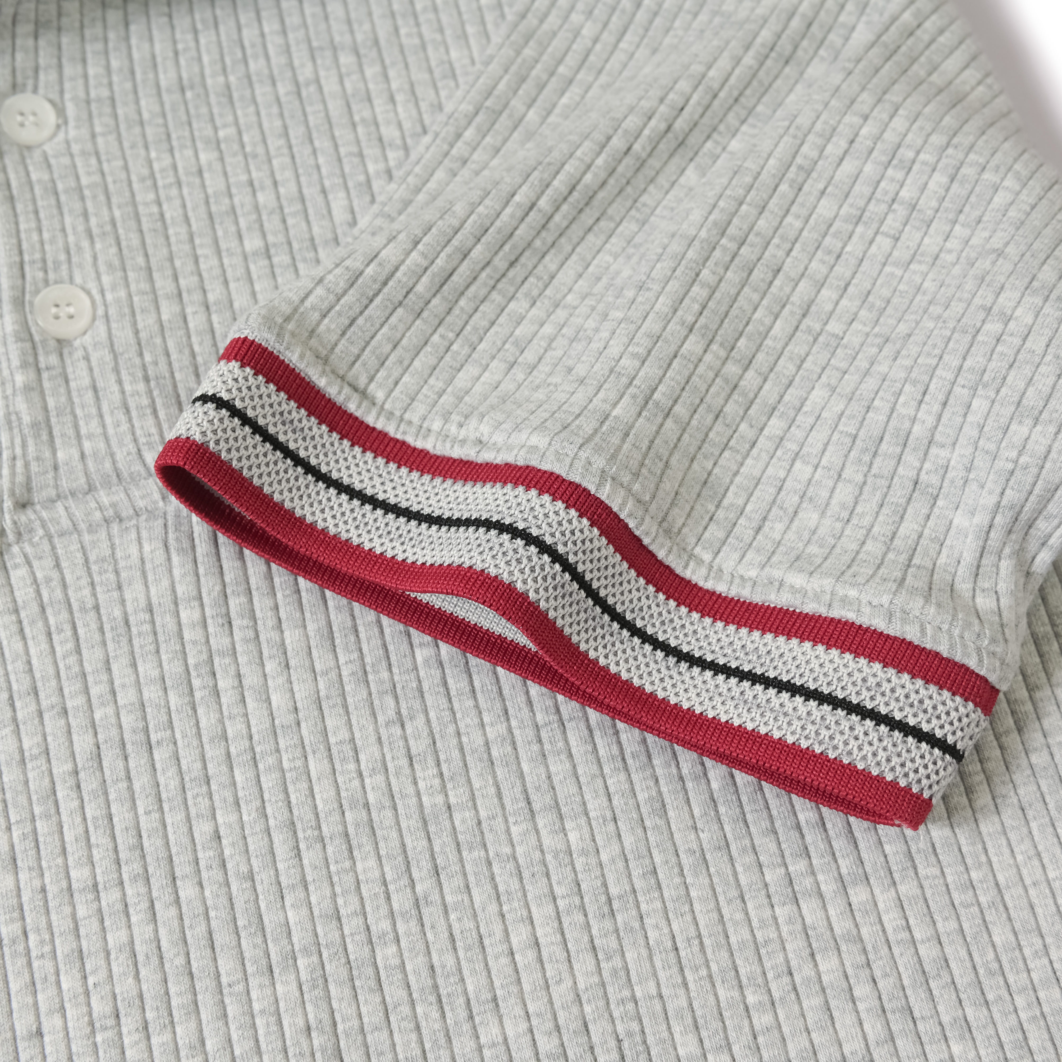 Mô tả Áo polo nam VISTRA vải thun gân RIB dày dặn, co dãn tốt, đứng form, che khuyết điểm - HUSSIO - 6
