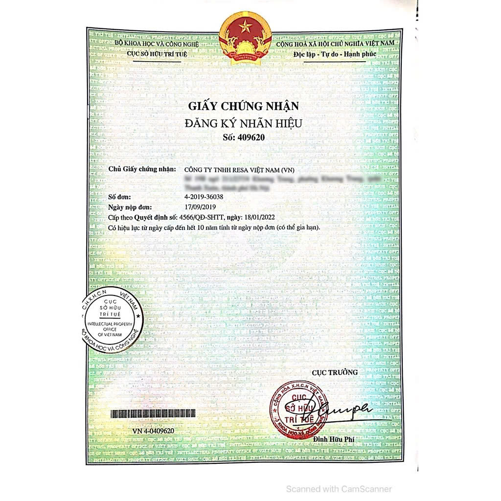 Chứng nhận bảo hộ thương hiệu YOROKOBI