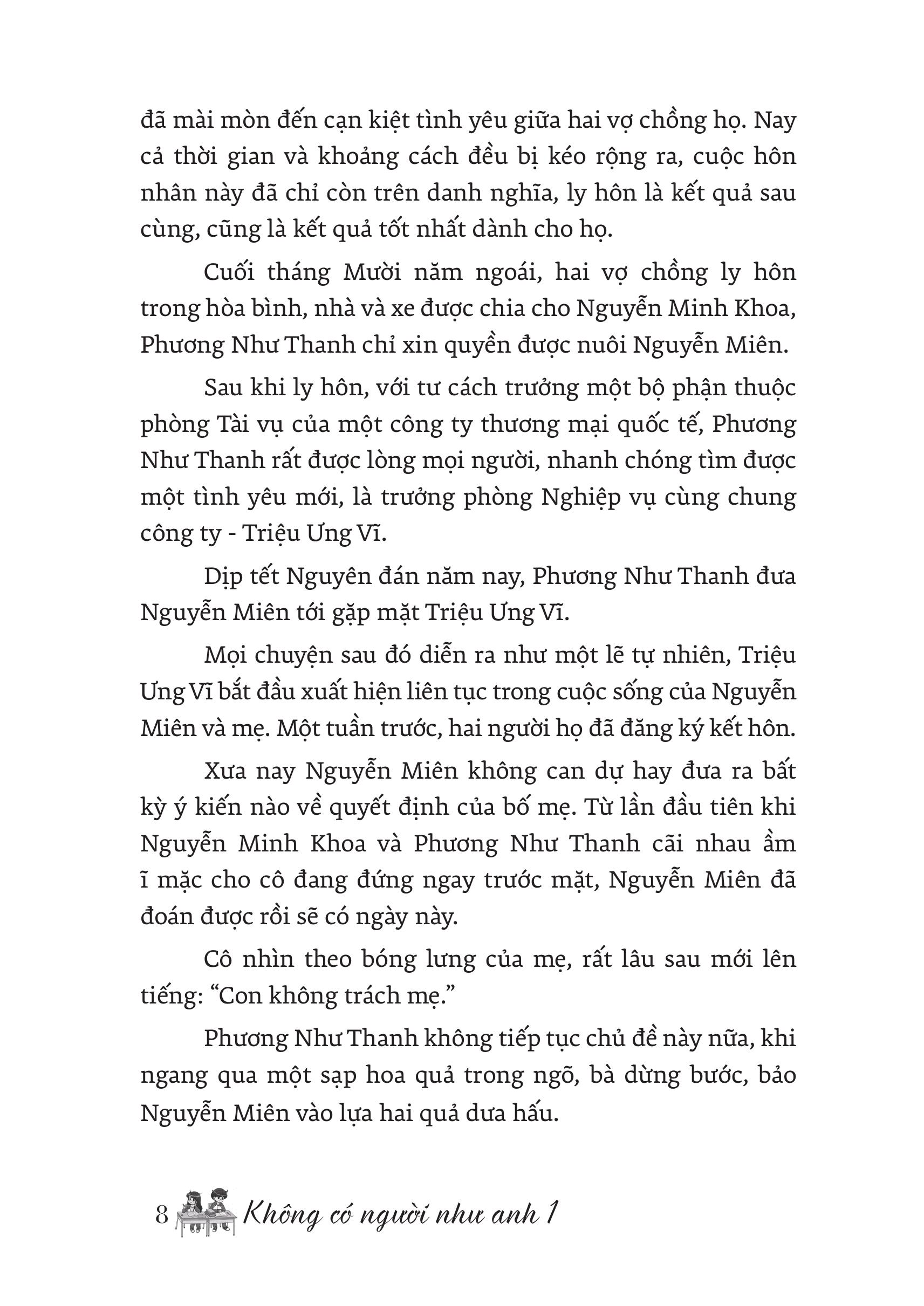 Mô tả Sách Tiểu Thuyết Trung Quốc - Bộ 2 Tập Không có người như anh - Tuế Kiến (Sách Ngôn Tình) - 4
