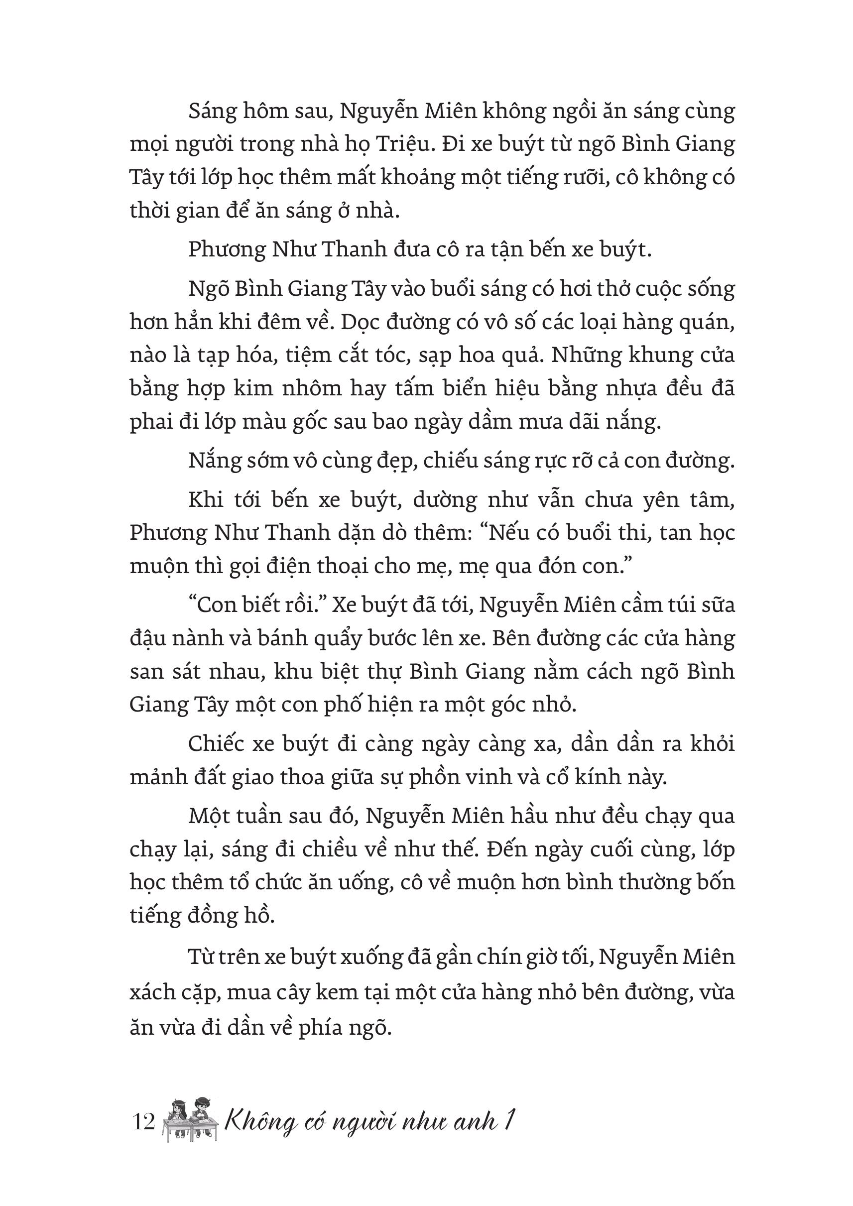 Mô tả Sách Tiểu Thuyết Trung Quốc - Bộ 2 Tập Không có người như anh - Tuế Kiến (Sách Ngôn Tình) - 8