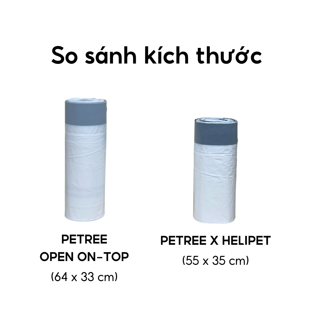 Mô tả Túi Rác Máy Dọn Vệ Sinh Tự Động Cho Mèo PETREE Open Top Size To - 3