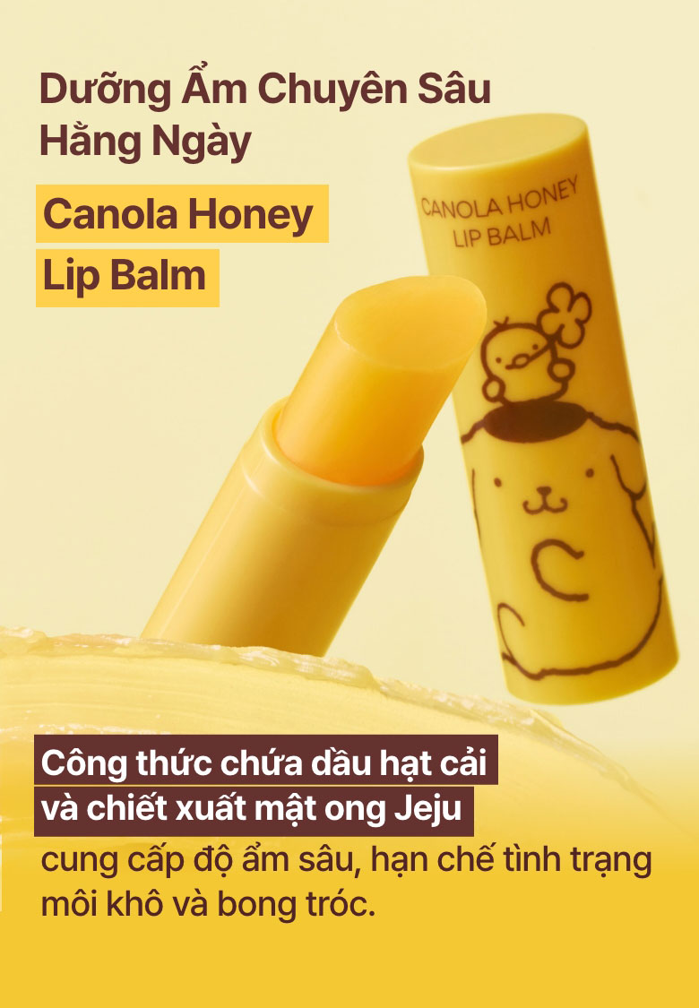 Mô tả Son dưỡng ẩm không màu innisfree Canola Honey Lip Balm 3.5g - 3