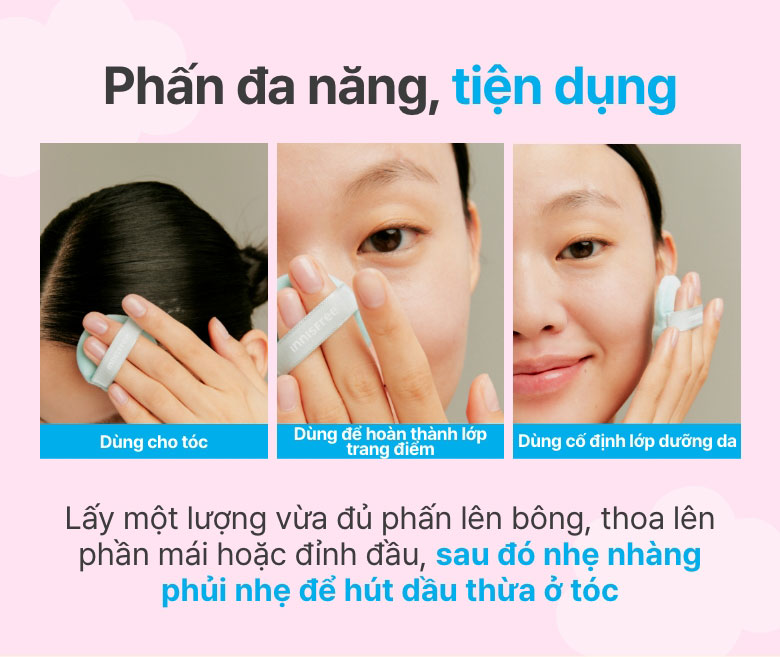 Mô tả Phấn phủ kiềm dầu dạng bột innisfree No Sebum Mineral Powder 5g - 4