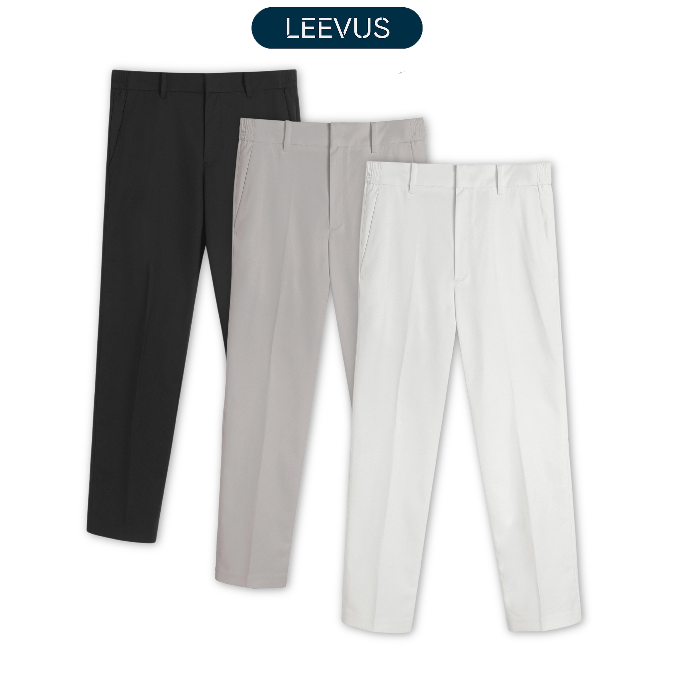 Mô tả Quần dài nam Elasticband chất liệu Twill Rayon cao cấp thiết kế chỉn chu hiện đại LEEVUS QD04 - 1
