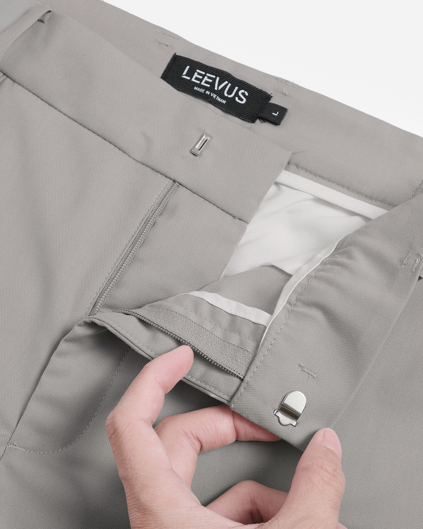 Mô tả Quần dài nam Elasticband chất liệu Twill Rayon cao cấp thiết kế chỉn chu hiện đại LEEVUS QD04 - 3