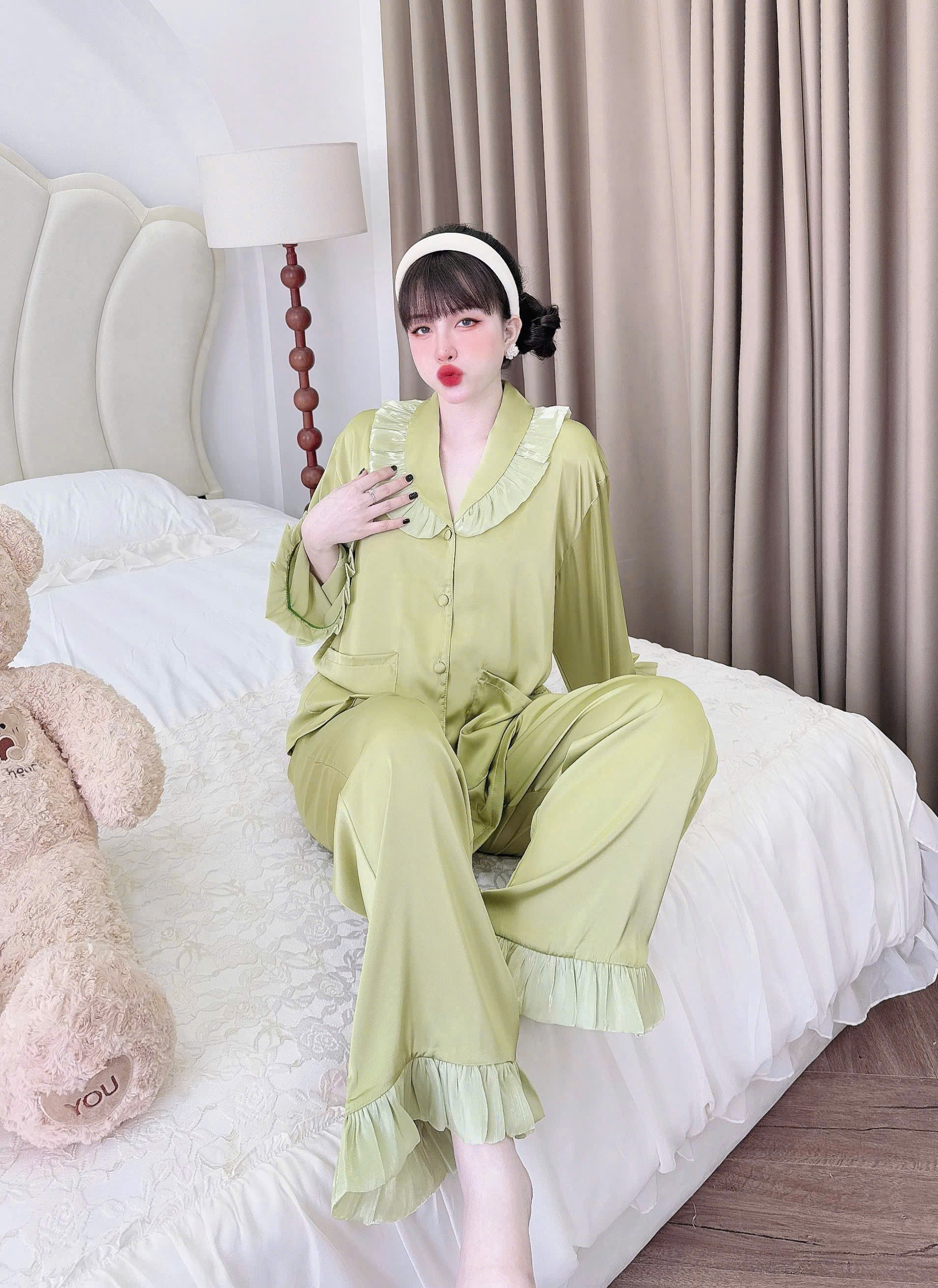 Bộ Pijama Bigsize SOJUN Chất Lụa Mịn
