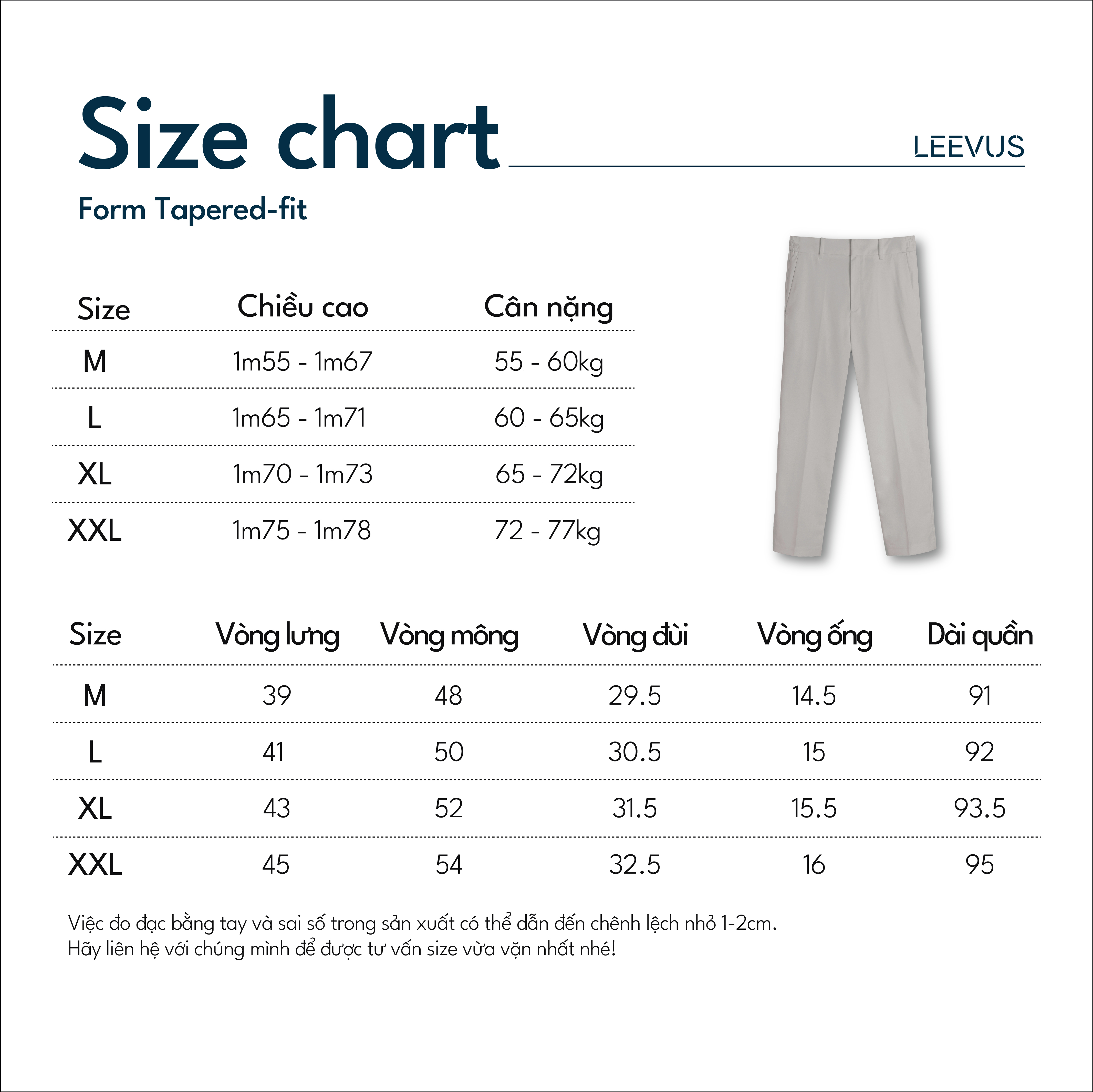 Mô tả Quần dài nam Elasticband chất liệu Twill Rayon cao cấp thiết kế chỉn chu hiện đại LEEVUS QD04 - 10