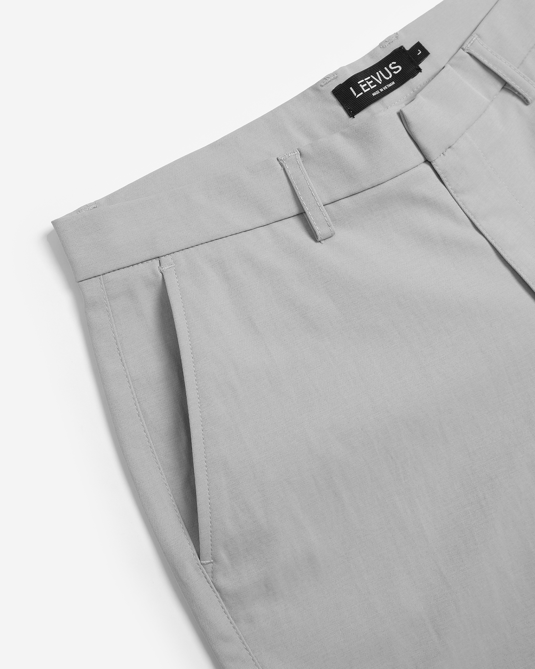 Mô tả Quần Dài Stretch Chinos chất liệu Khaki Poplin mịn mỏng thanh lịch và tinh tế LEEVUS QD05 - 3