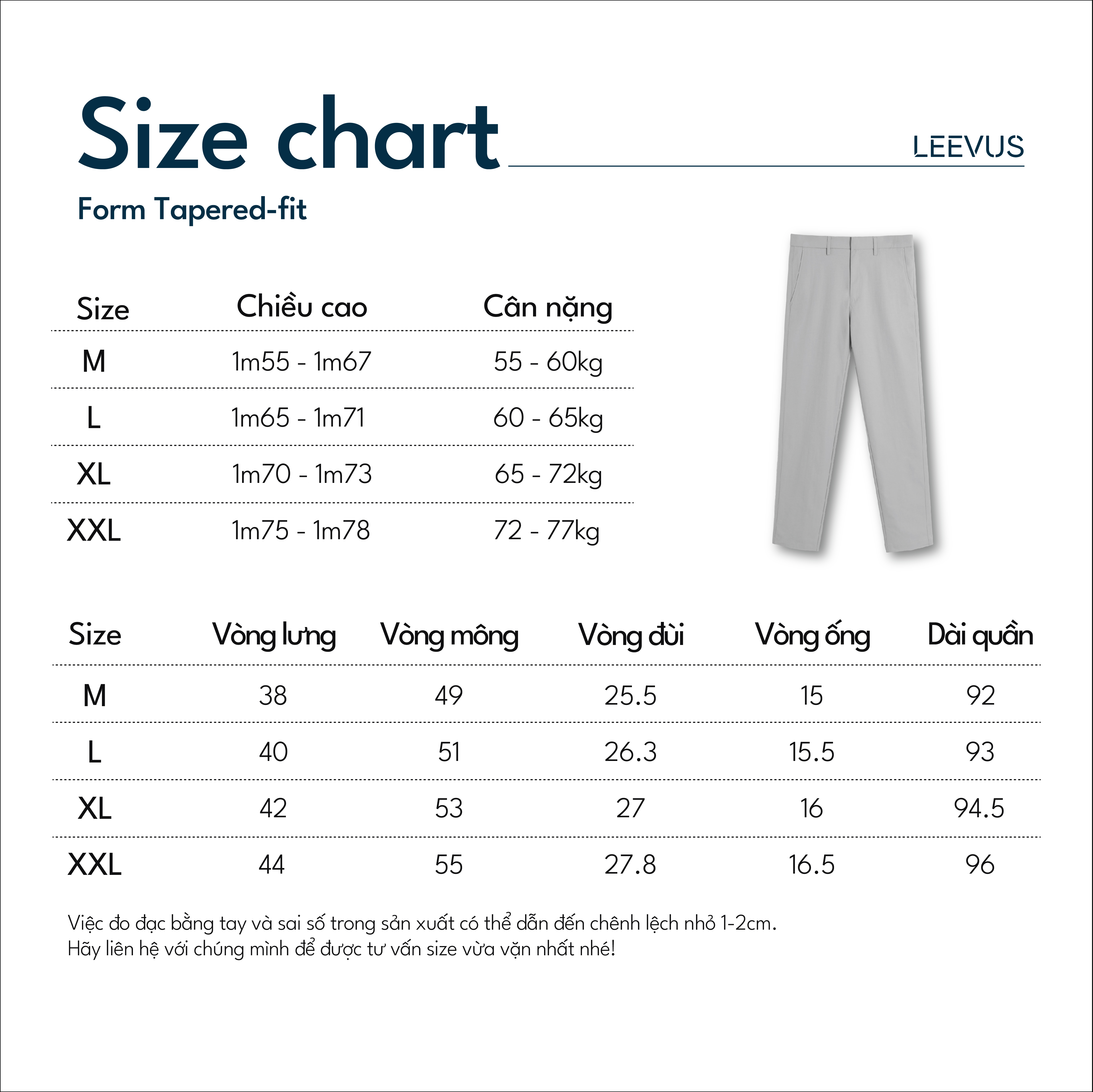 Mô tả Quần Dài Stretch Chinos chất liệu Khaki Poplin mịn mỏng thanh lịch và tinh tế LEEVUS QD05 - 6