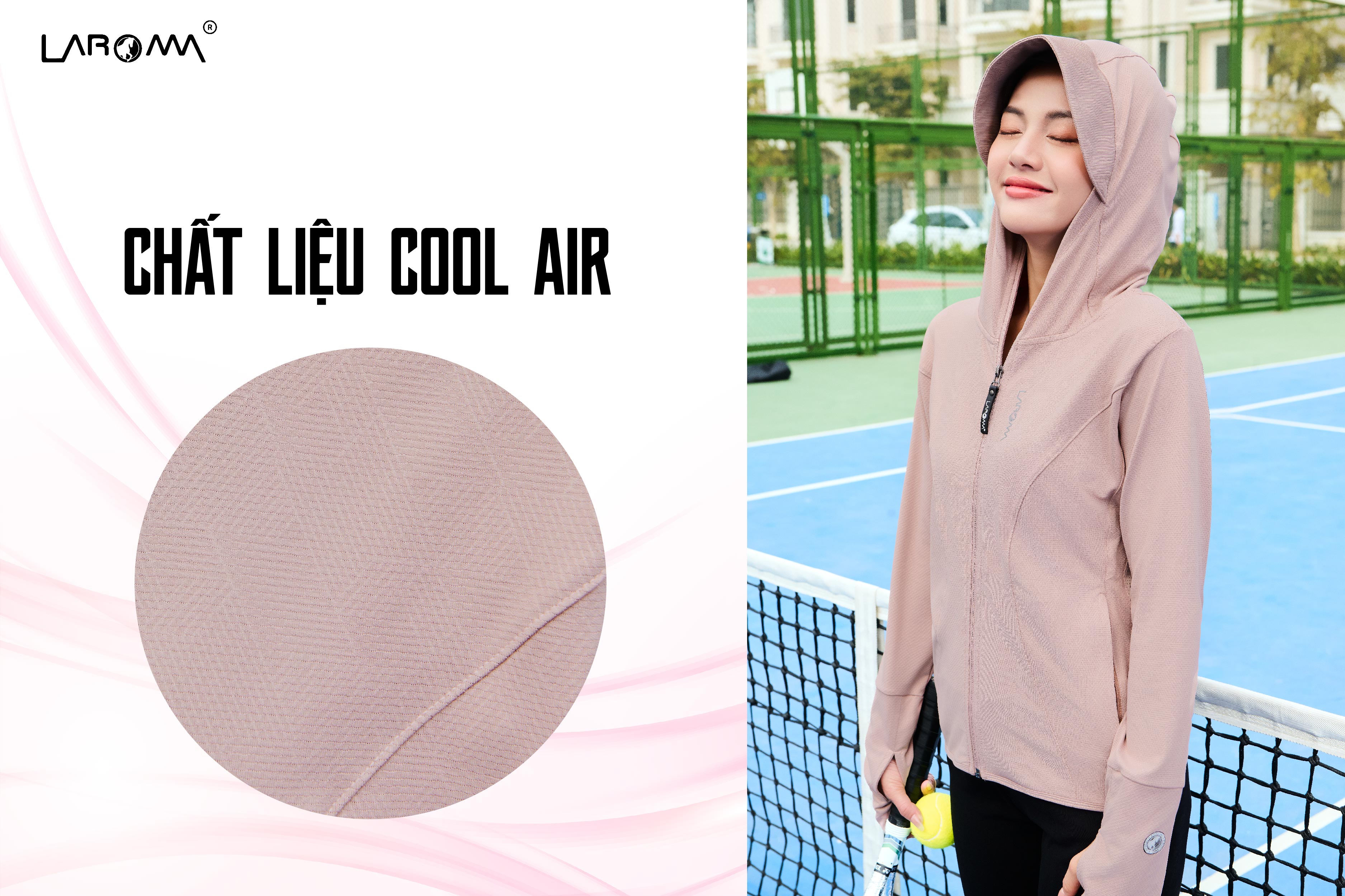 Mô tả Áo Chống Nắng Nữ Coolair Laroma| UPF50+ | Vải Thơm | Làm Mát | Thời Trang | Đa Dụng - 2