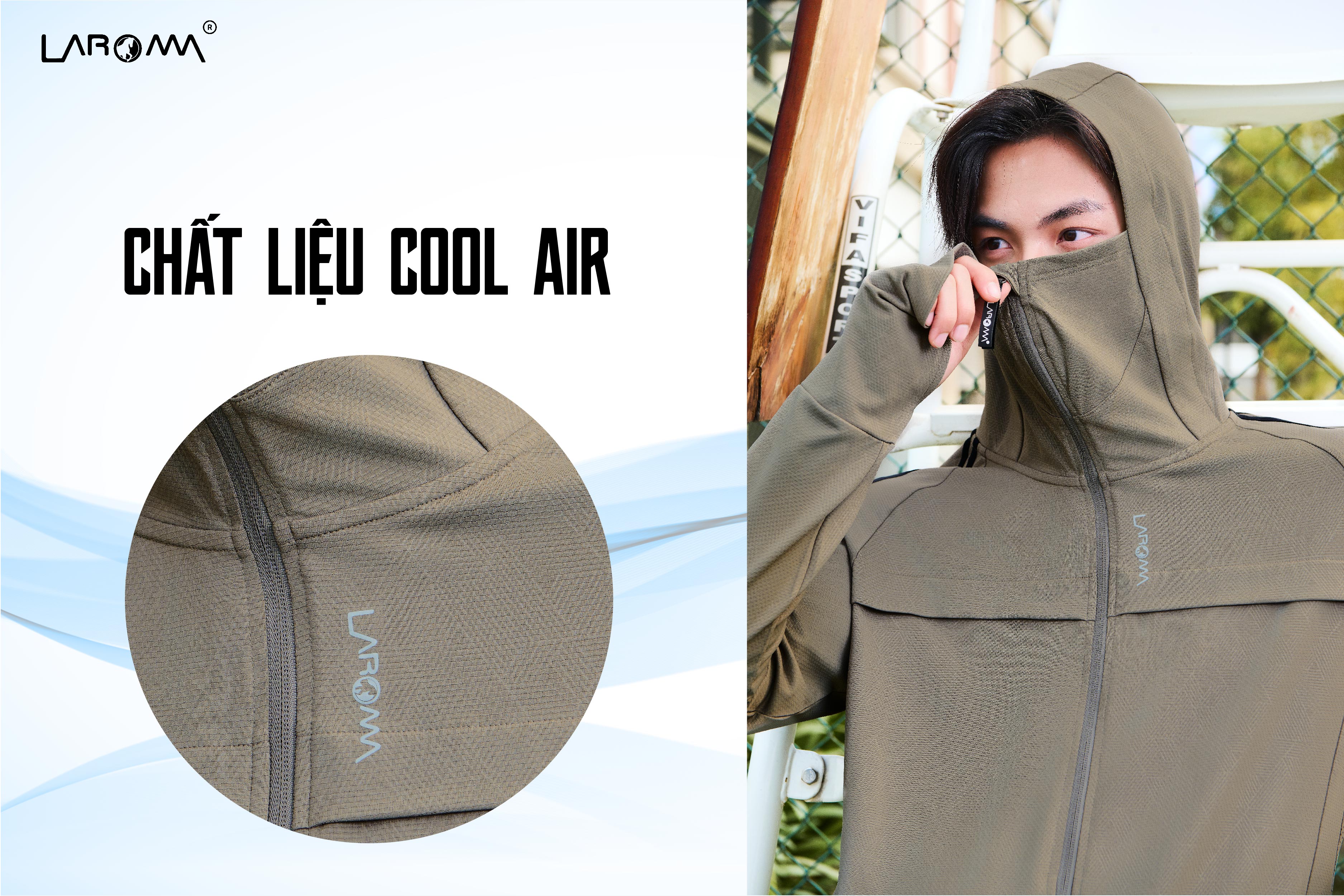 Mô tả Áo Chống Nắng Nam Coolair Laroma| UPF50+ | Vải Thơm | Làm Mát | Thời Trang | Đa Dụng - 2