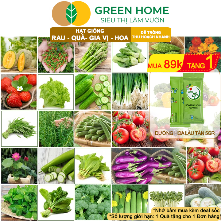 Hạt giống rau ăn lá Greenhome