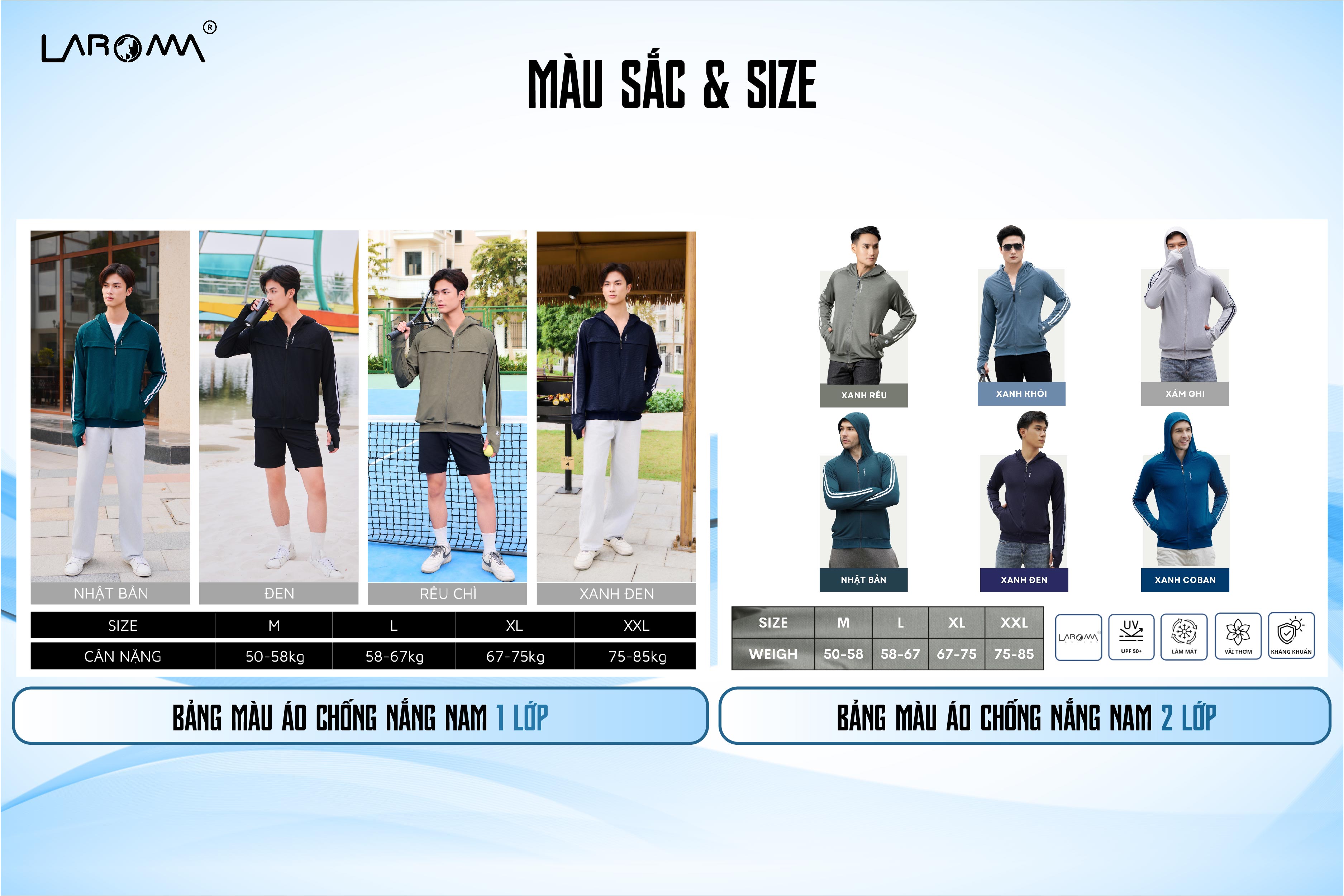 Mô tả Áo Chống Nắng Nam Coolair Laroma| UPF50+ | Vải Thơm | Làm Mát | Thời Trang | Đa Dụng - 8