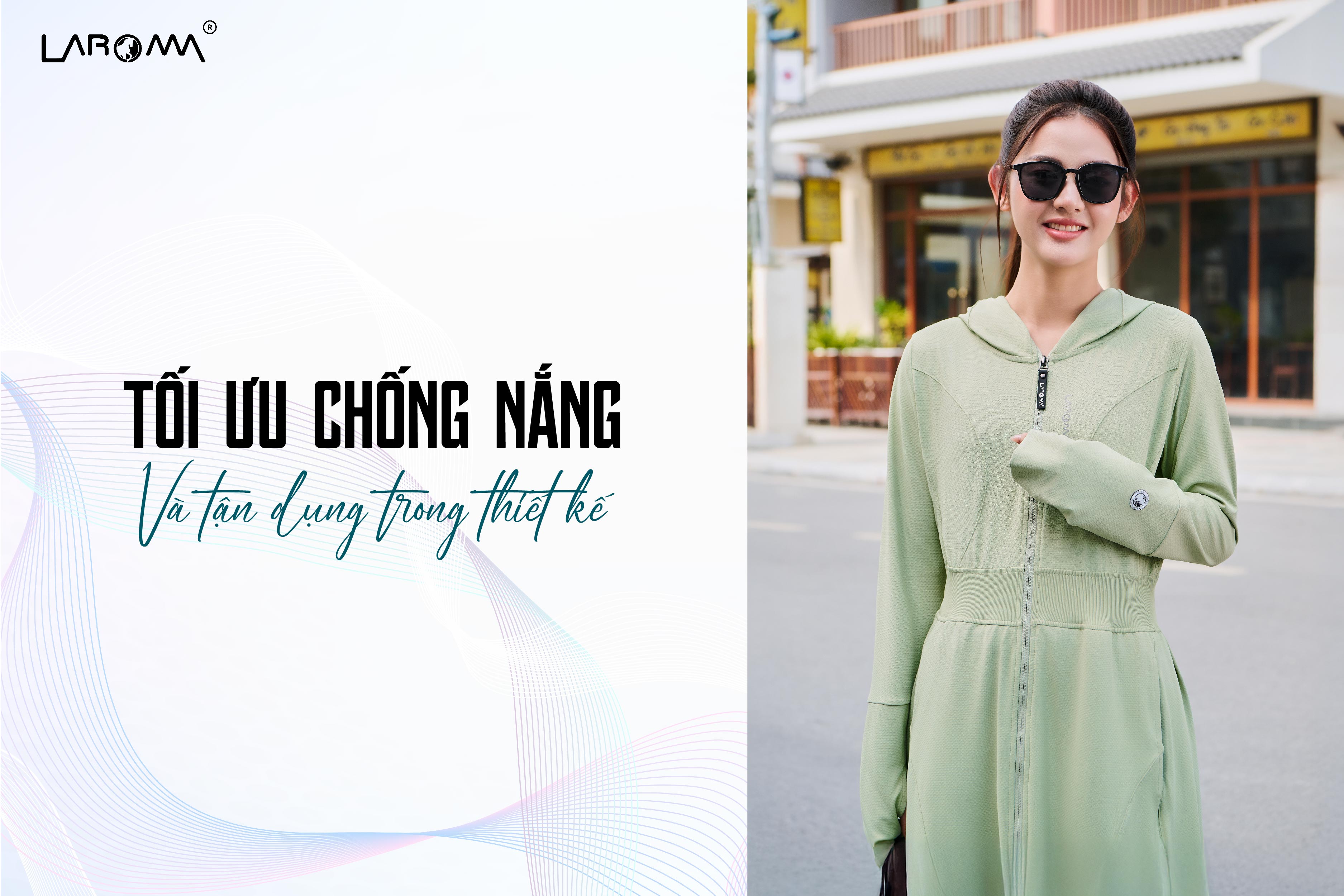 Mô tả Choàng Chống Nắng Nữ Coolair Laroma| UPF50+ | Vải Thơm | Làm Mát | Thời Trang | Đa Dụng - 5