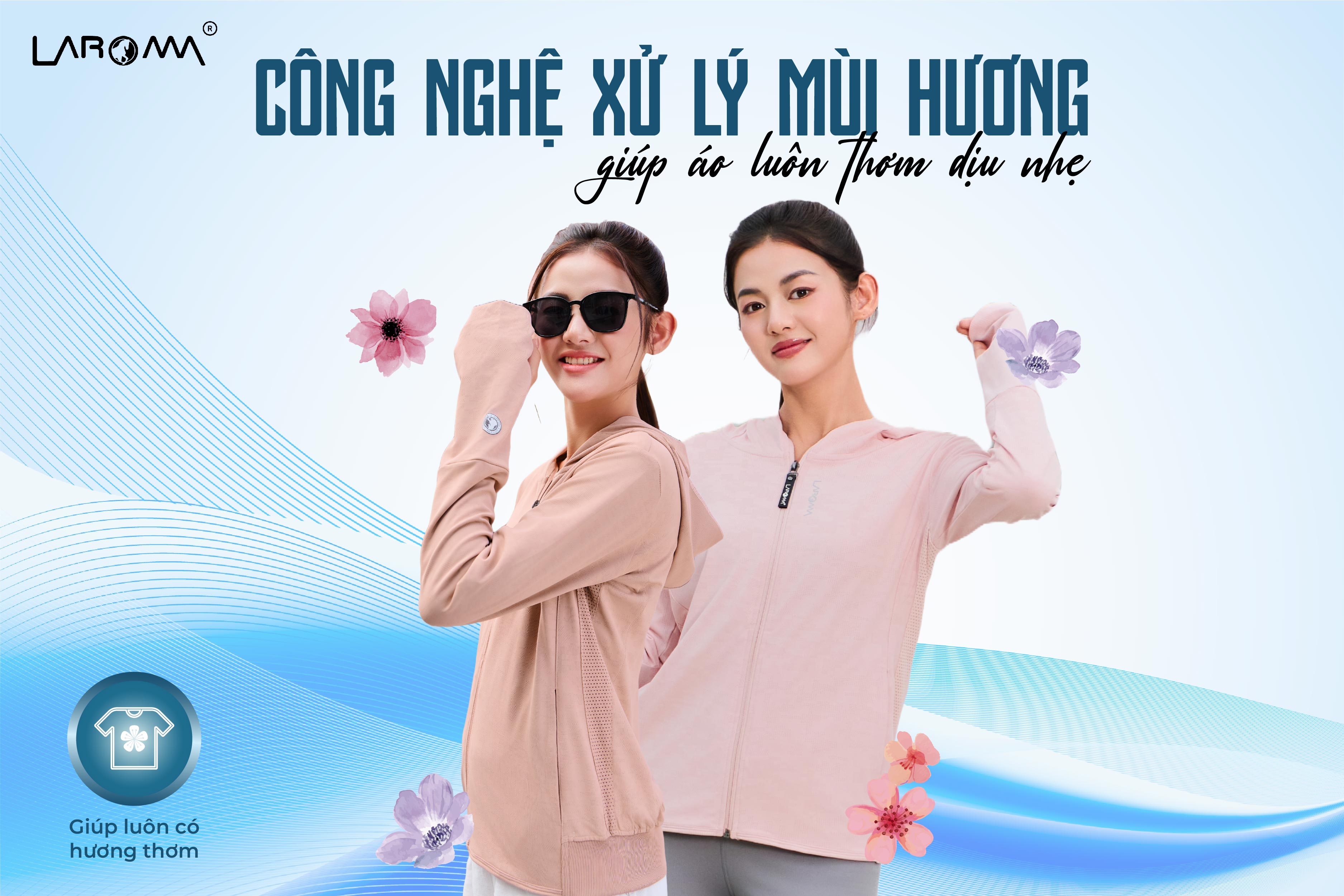 Mô tả Áo Chống Nắng Nữ 2 Lớp Dệt Laroma| UPF50+ | Vải Thơm | Làm Mát | Thời Trang | Đa Dụng - 3