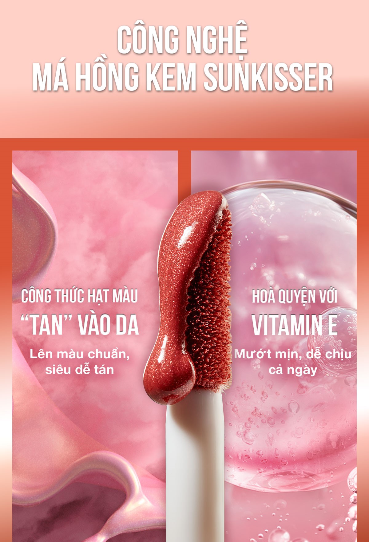 Mô tả Má Hồng Kem Sunkisser Căng Mọng Bền Màu 12H Maybelline New York 4.7ml - 5