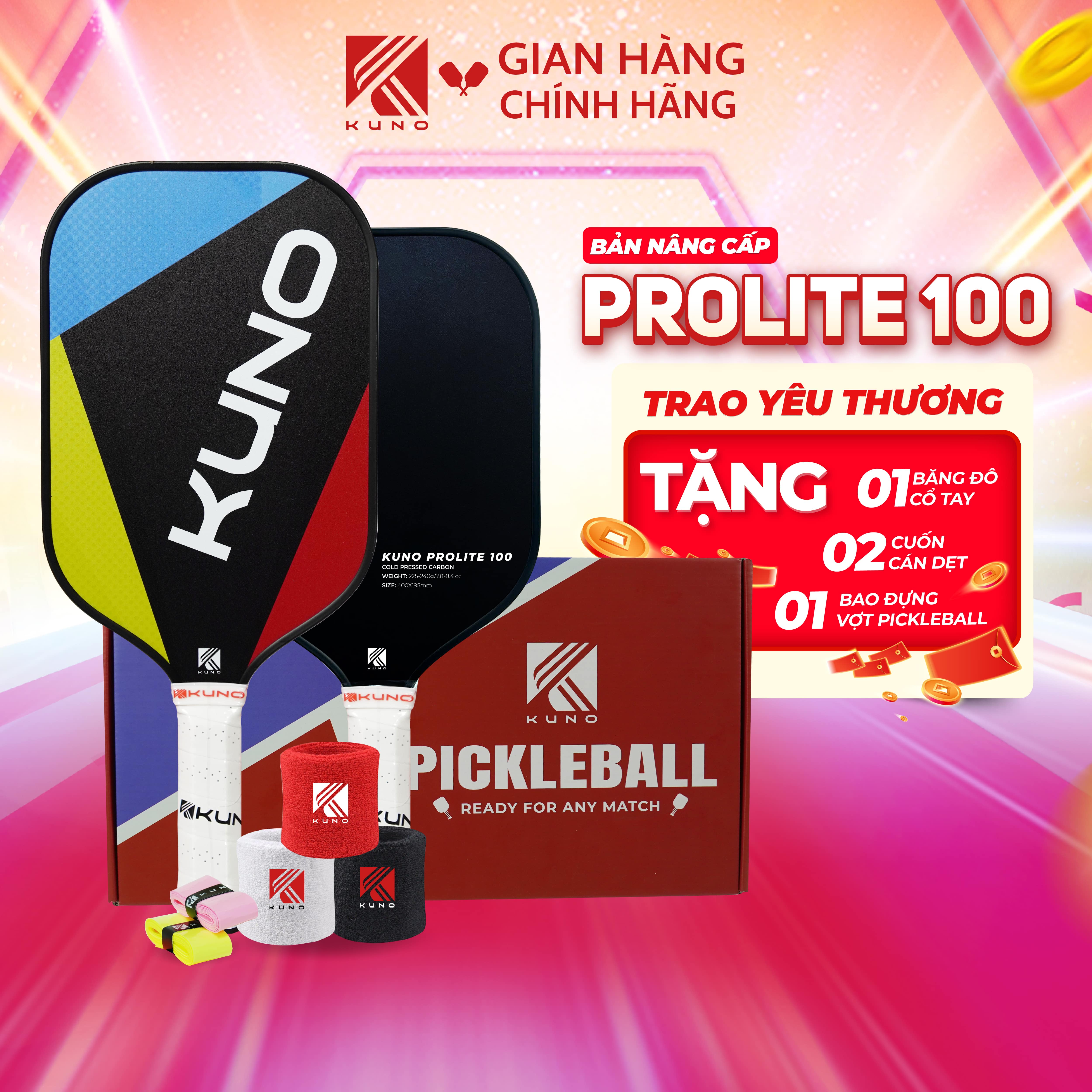 Mô tả Vợt Pickleball Kuno Prolite 100 Chính Hãng, Lối Đánh Tấn Công, Phòng Thủ Cho Mọi Người Chơi - 1