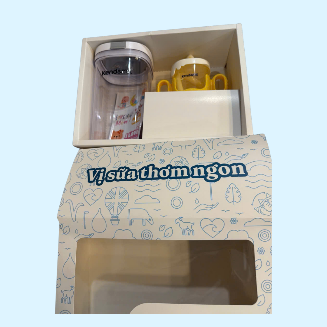 Mô tả Set quà tặng Kendamil gồm Hộp trữ sữa và bình hút - 3