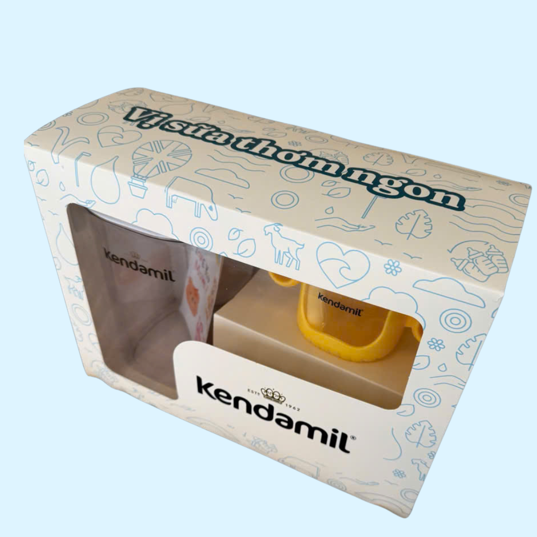 Mô tả Set quà tặng Kendamil gồm Hộp trữ sữa và bình hút - 2