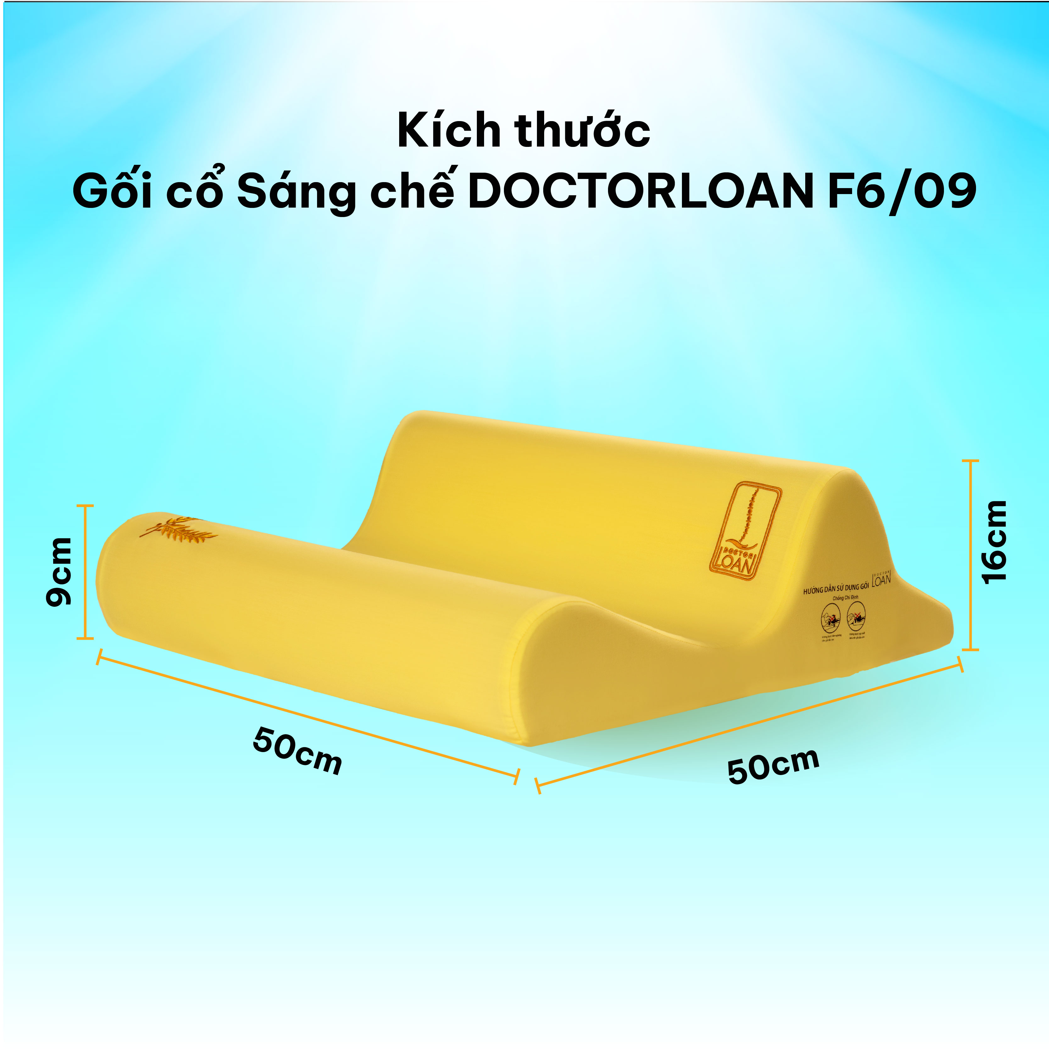 Mô tả GỐI CỔ SÁNG CHẾ DOCTORLOAN F6/09 bảo vệ đường cong sinh lý nắn chỉnh sai lệch đốt sống - 5