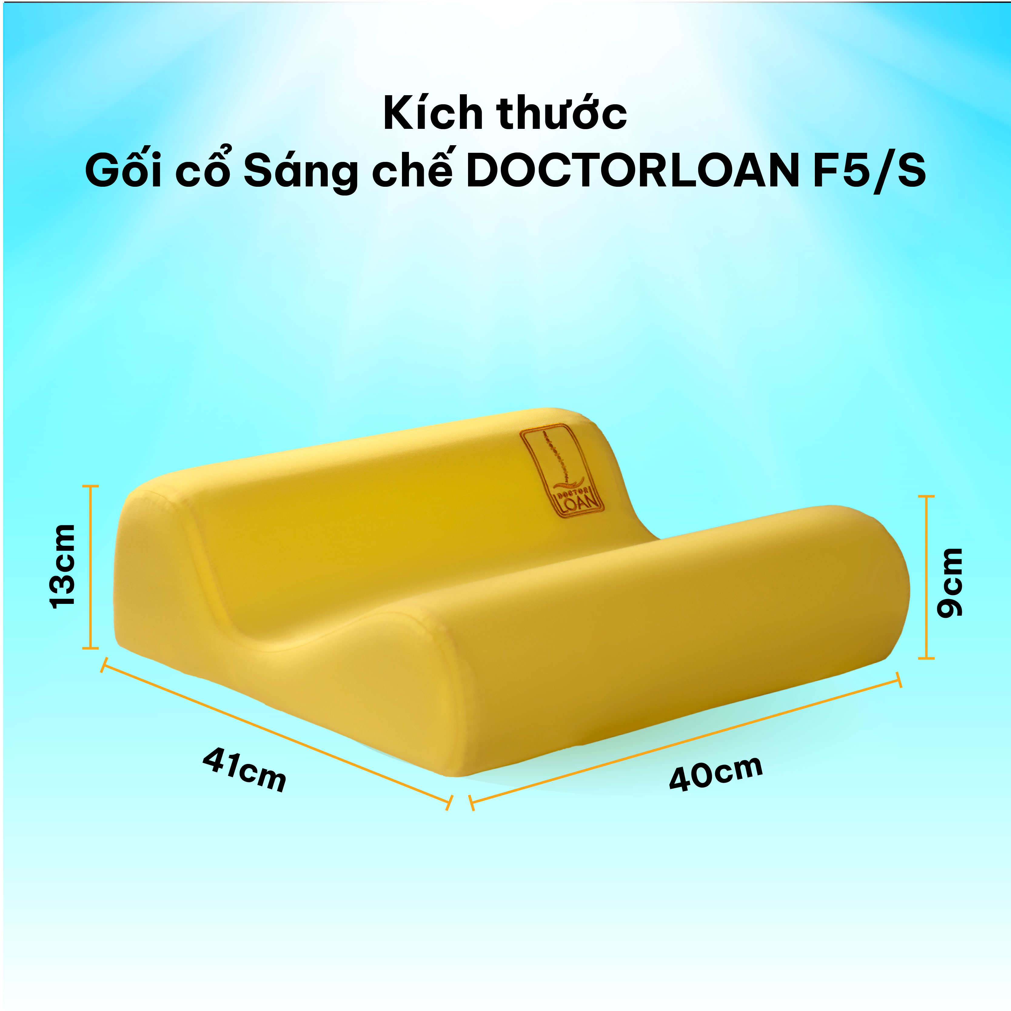 Mô tả GỐI CỔ SÁNG CHẾ F5 DoctorLoan bảo vệ đường cong sinh lý nắn chỉnh sai lệch đốt sống - 5