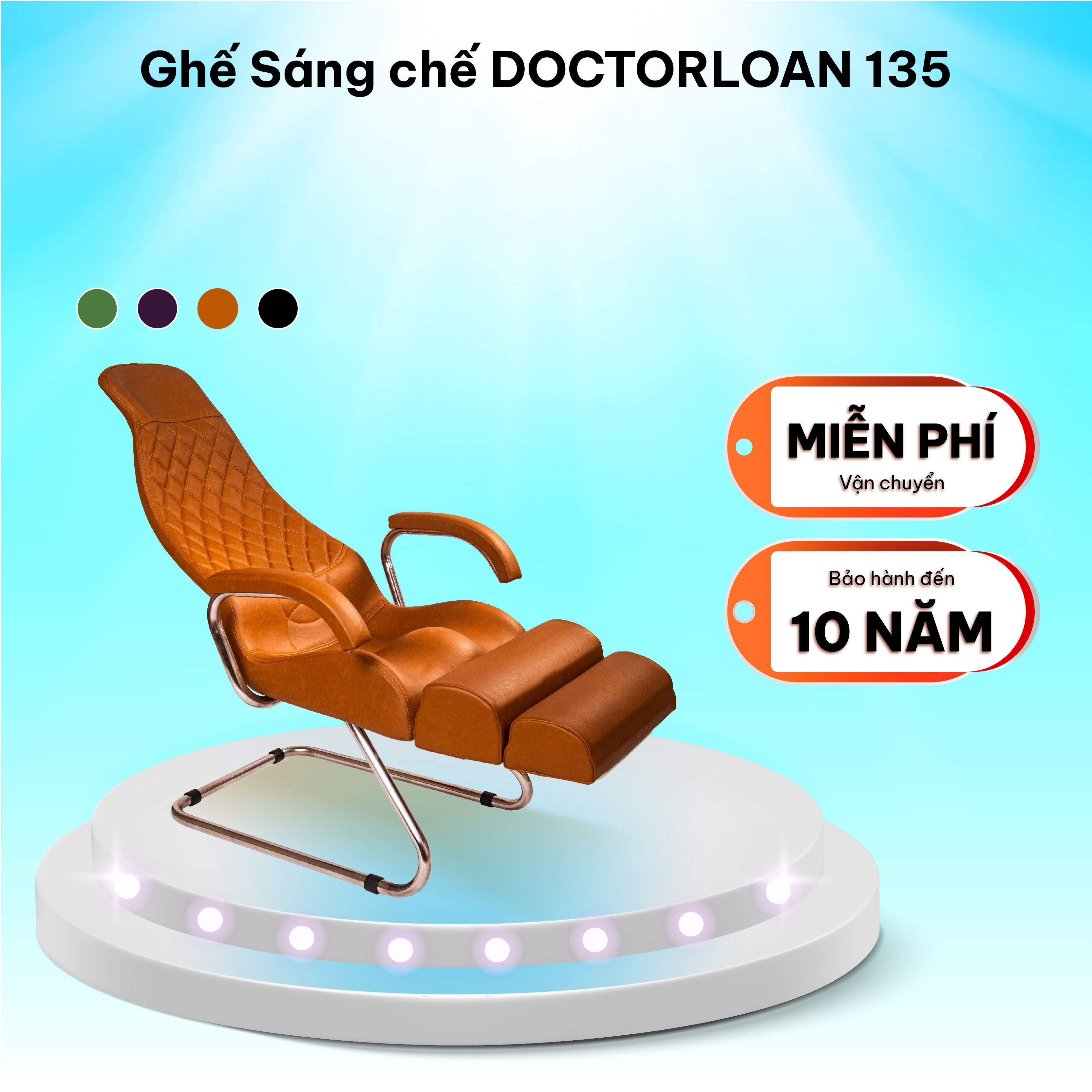 Mô tả Ghế sáng chế DOCTORLOAN 135 độ giúp hỗ trợ nắn chỉnh cột sống - 1