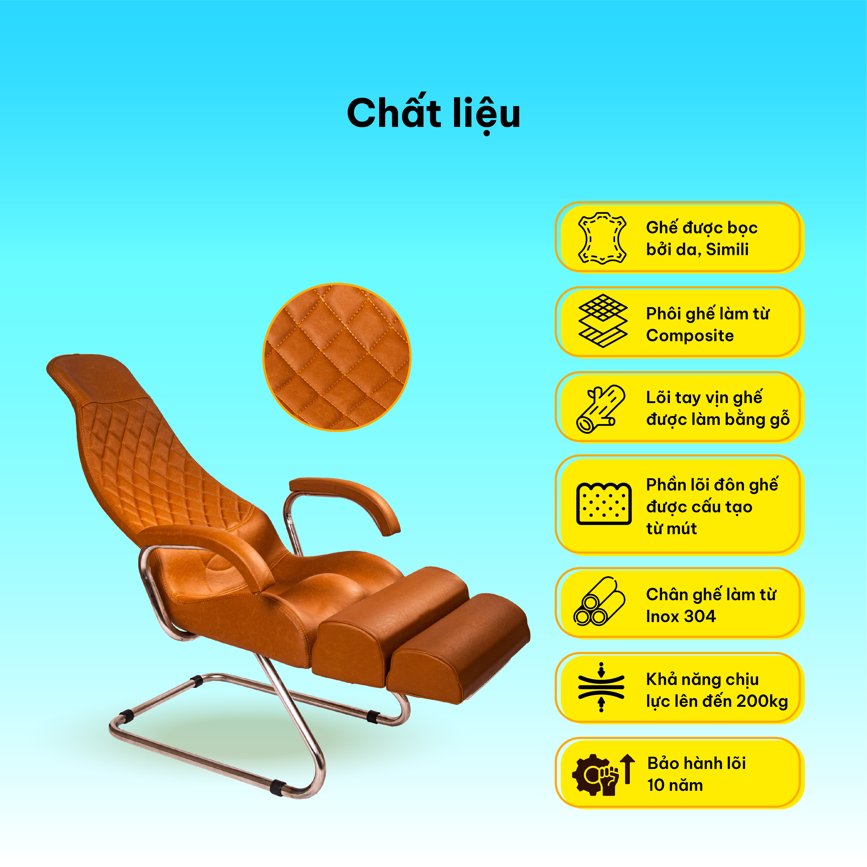 Mô tả Ghế sáng chế DOCTORLOAN 135 độ giúp hỗ trợ nắn chỉnh cột sống - 4