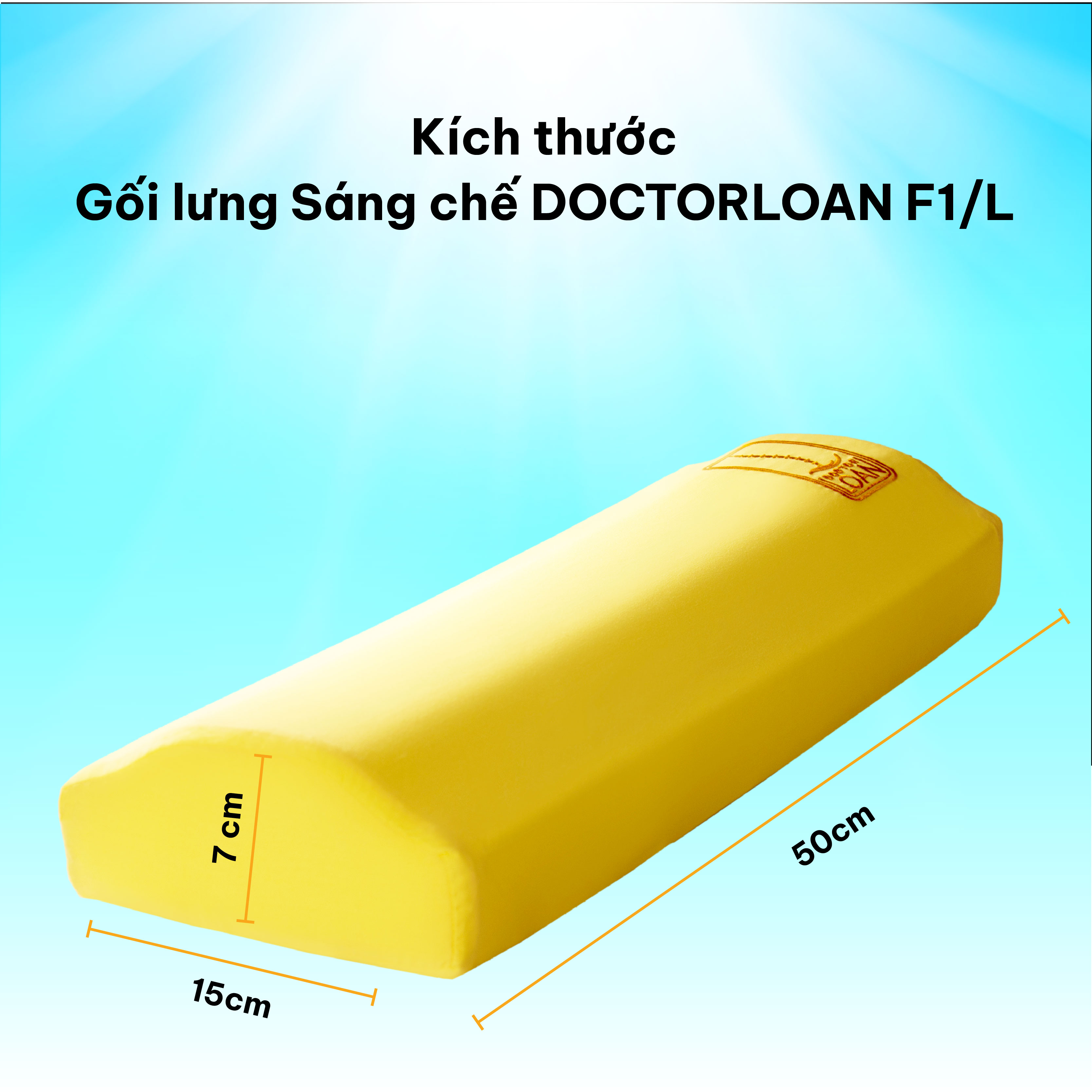 Mô tả Gối lưng sáng chế DoctorLoan F1 hỗ trợ nắn chỉnh đốt sống lưng ngực - 4