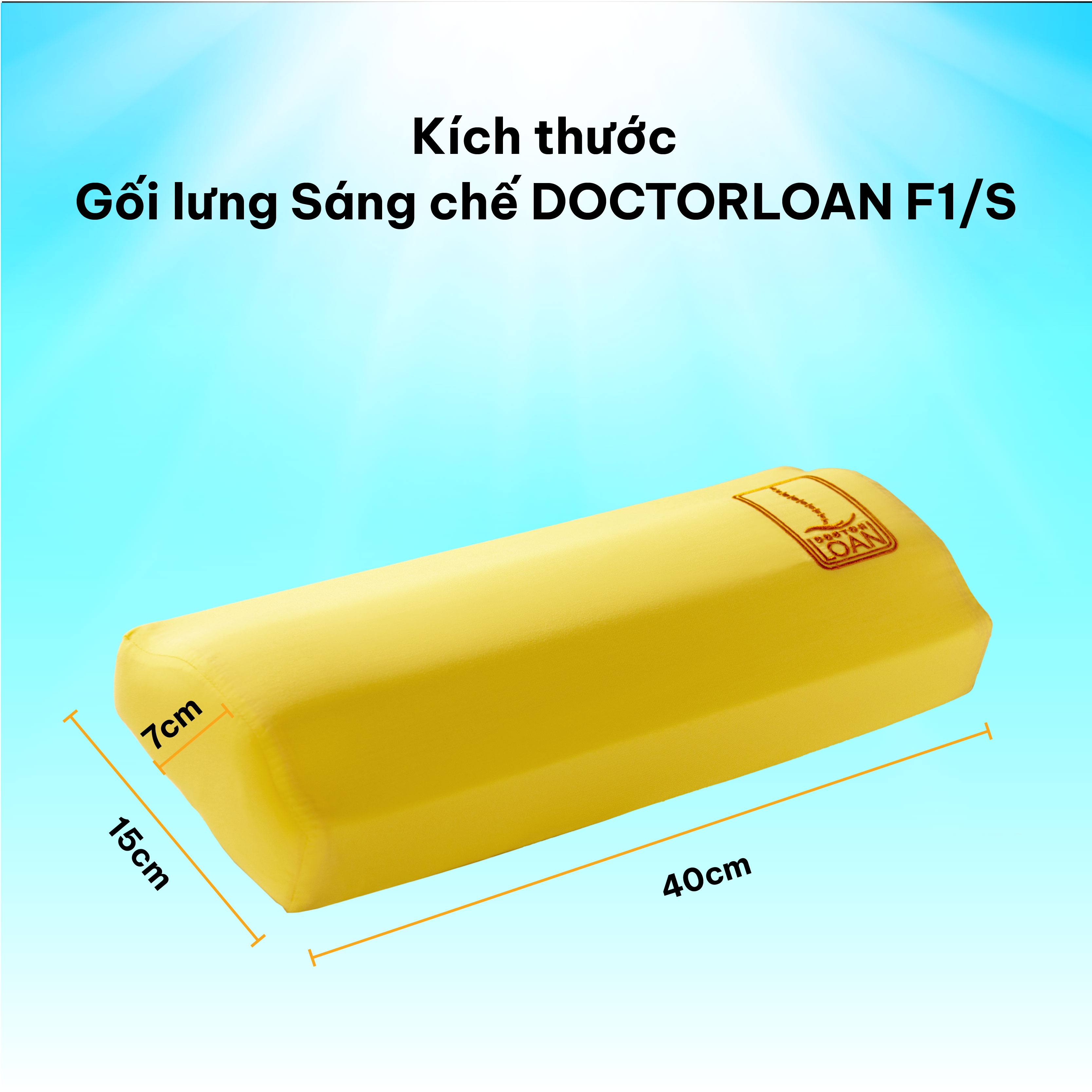 Mô tả Gối lưng sáng chế DoctorLoan F1 hỗ trợ nắn chỉnh đốt sống lưng ngực - 5
