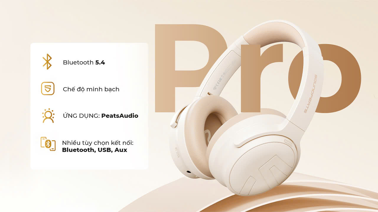 Tai nghe SoundPEATS Space Pro thiết kế