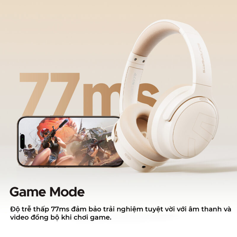 Mô tả Tai Nghe Chụp Tai Bluetooth SoundPEATS Space Pro | Pin 151 Giờ | Hires Audio LDAC | Bluetooth 5.4 - 7
