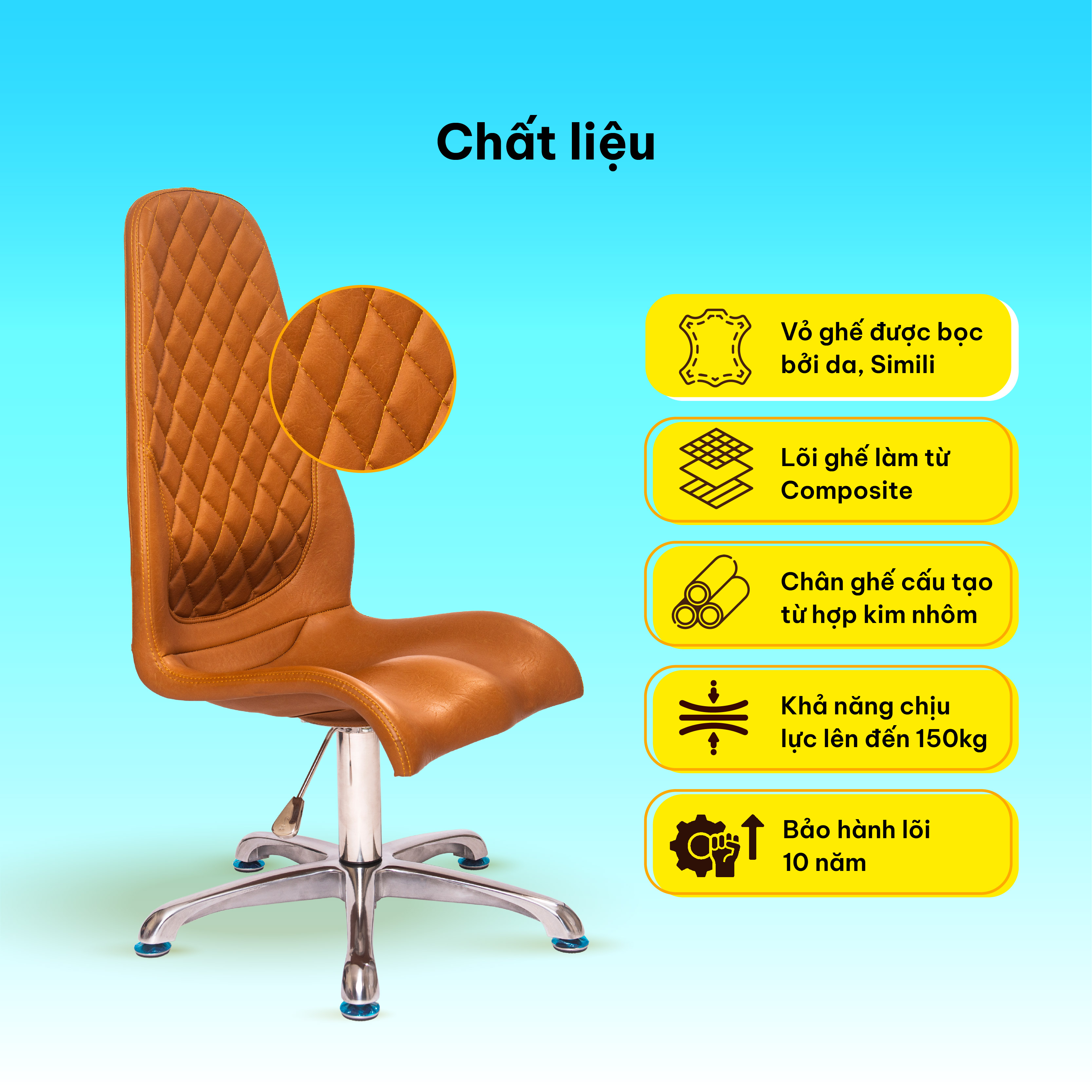 Mô tả Ghế sáng chế DOCTORLOAN 90T giữ dáng ngồi chuẩn hỗ trợ nắn chỉnh cột sống - 3