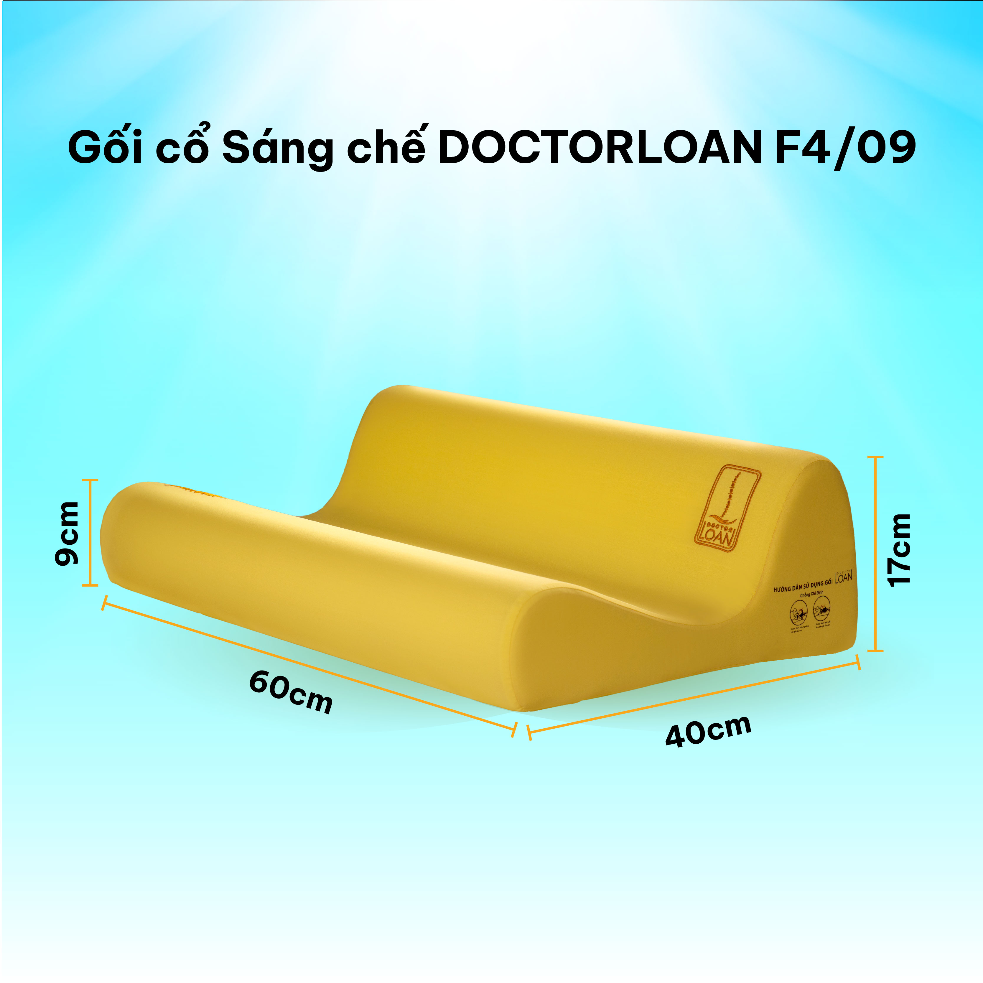 Mô tả Combo gối sáng chế DOCTORLOAN hỗ trợ nắn chỉnh cột sống bảo vệ đường cong sinh lý - 9