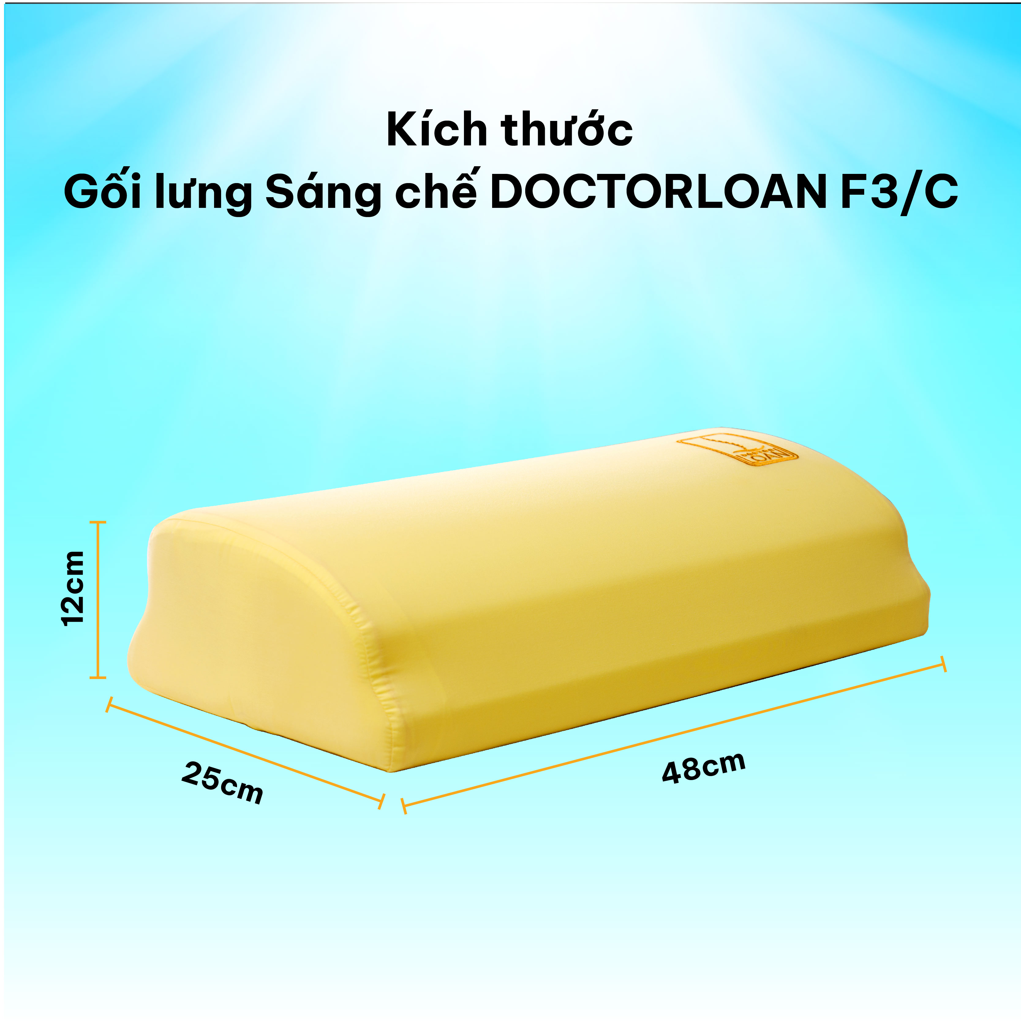 Mô tả Combo gối sáng chế DOCTORLOAN hỗ trợ nắn chỉnh cột sống bảo vệ đường cong sinh lý - 11