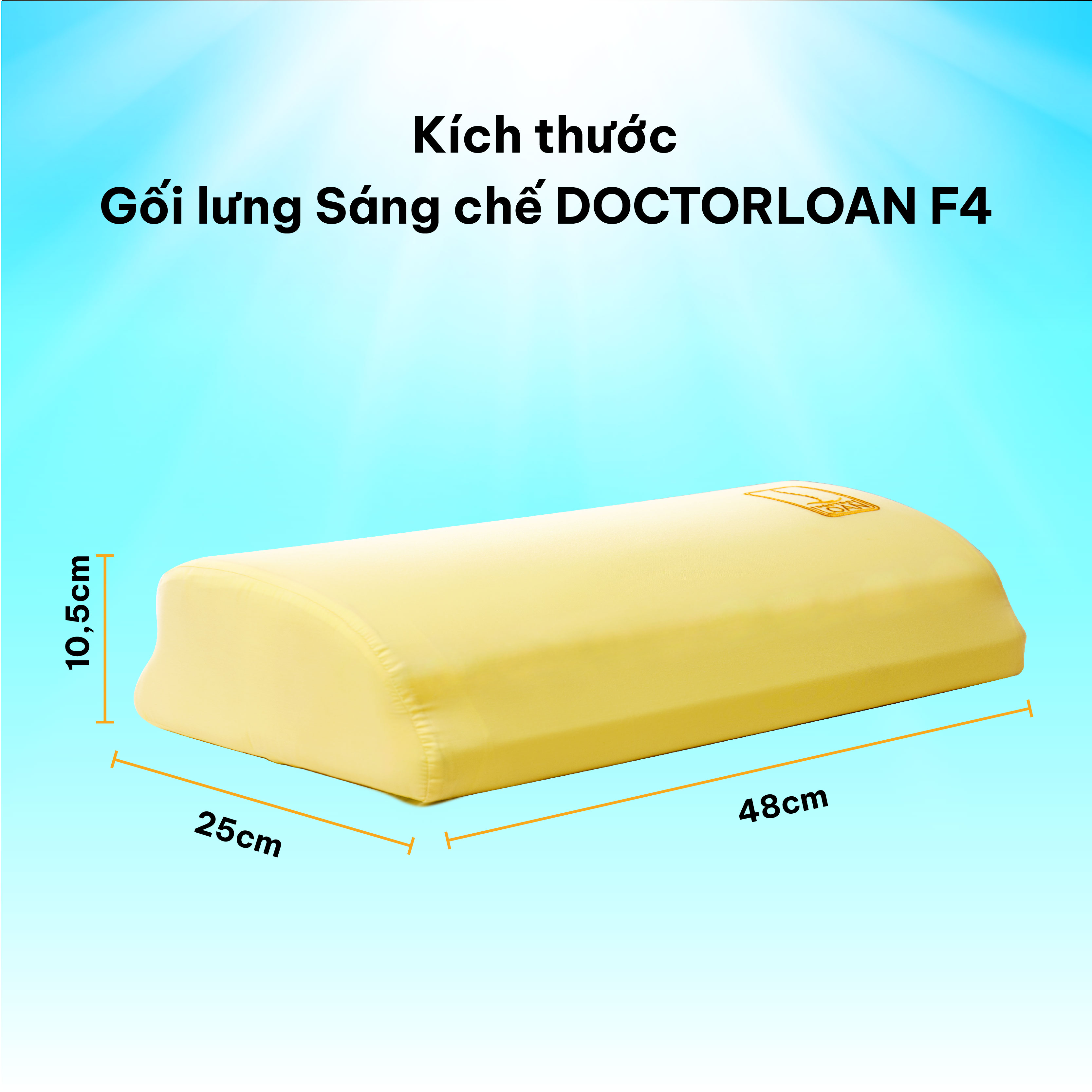 Mô tả Combo gối sáng chế DOCTORLOAN hỗ trợ nắn chỉnh cột sống bảo vệ đường cong sinh lý - 12