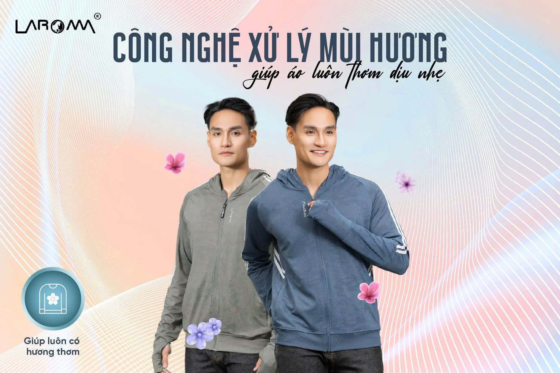 Mô tả Áo Chống Nắng Nam 2 Lớp Dệt Laroma| UPF50+ | Vải Thơm | Làm Mát | Thời Trang | Đa Dụng - 4