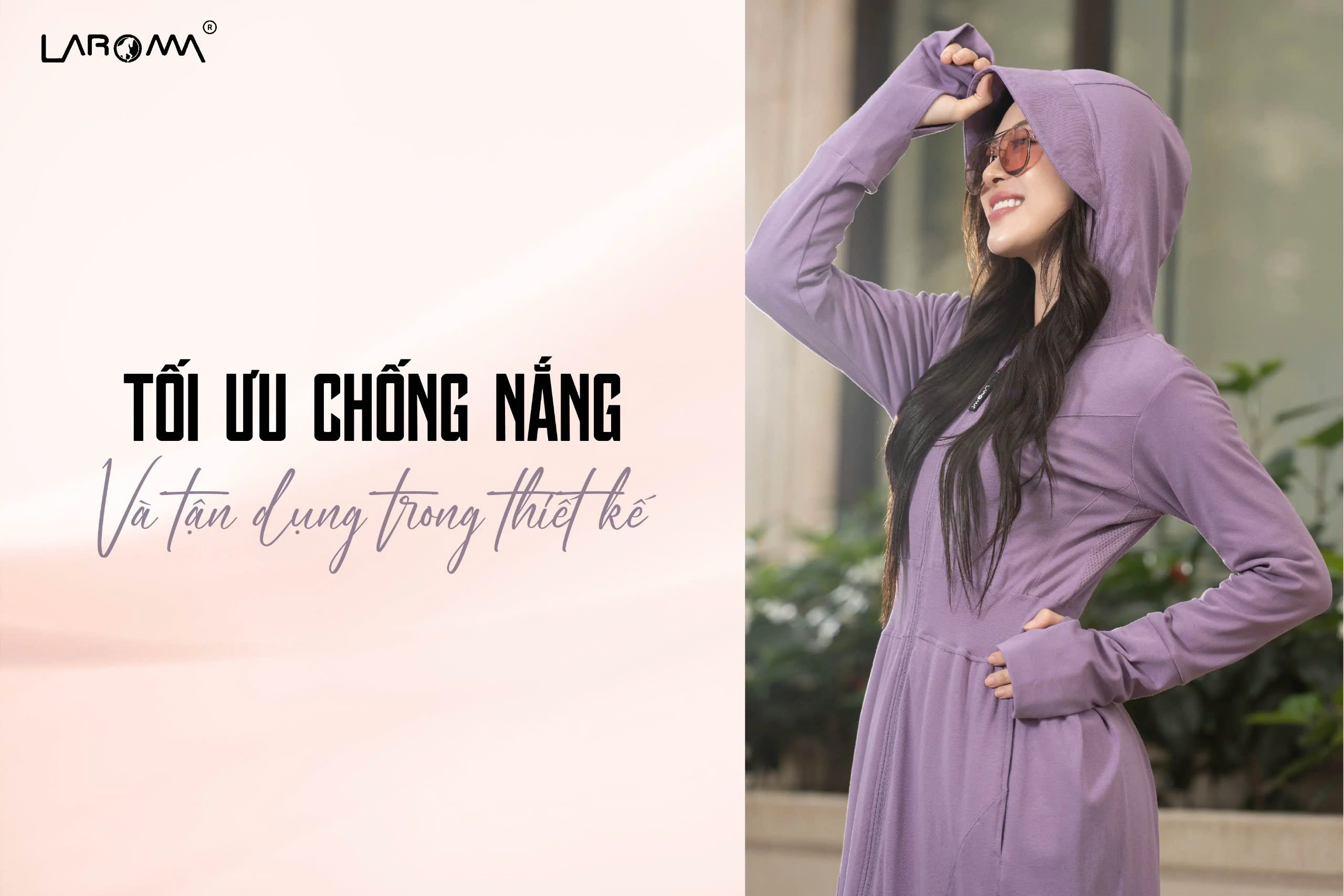 Mô tả Choàng Chống Nắng Nữ Cotton Laroma| UPF50+ | Vải Thơm | Làm Mát | Thời Trang | Đa Dụng - 6