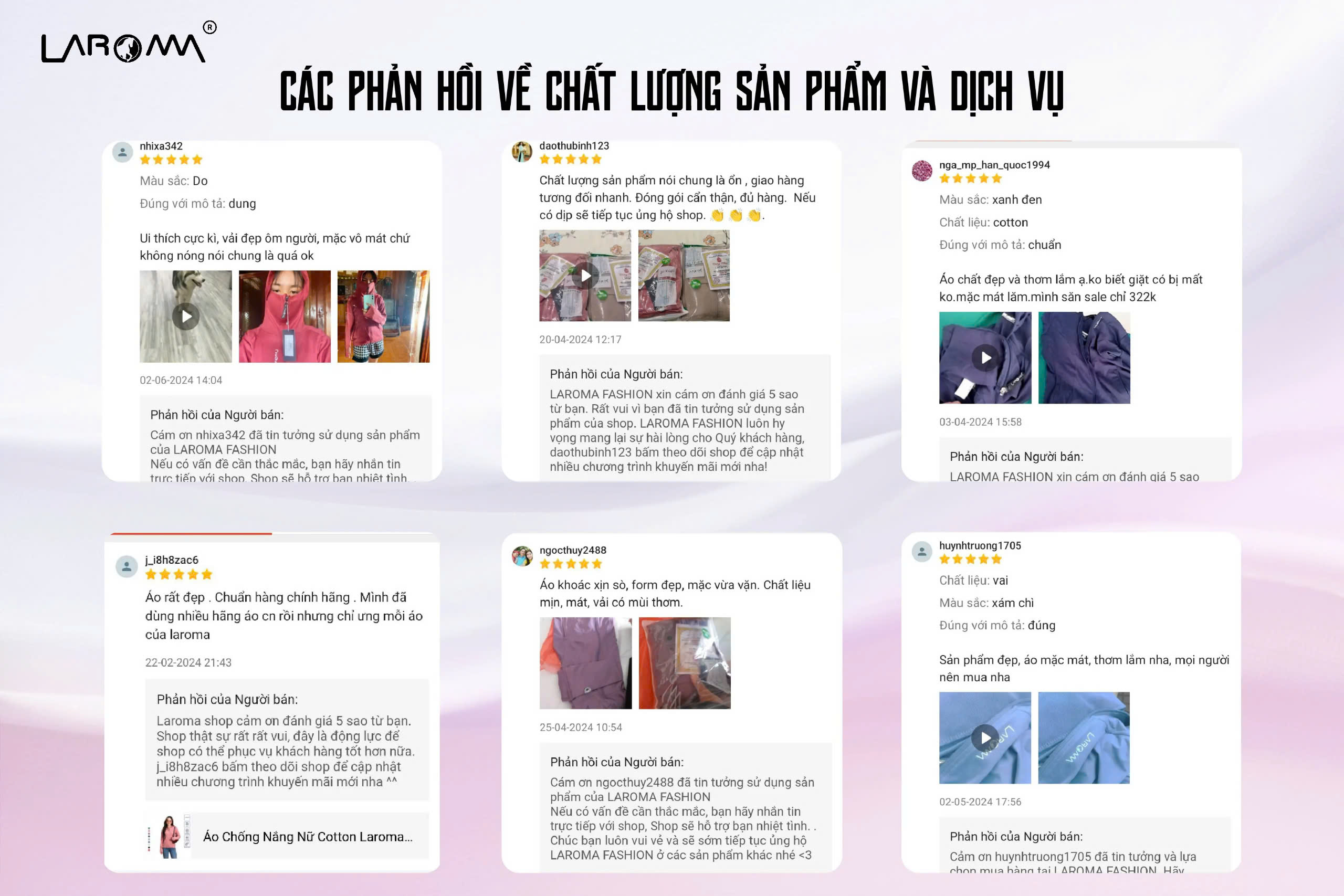 Mô tả Áo Chống Nắng Nữ Cotton Laroma| UPF50+ | Vải Thơm | Làm Mát | Thời Trang | Đa Dụng - 8