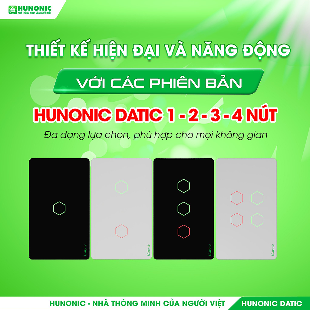 Điều khiển công tắc Hunonic Datic qua điện thoại