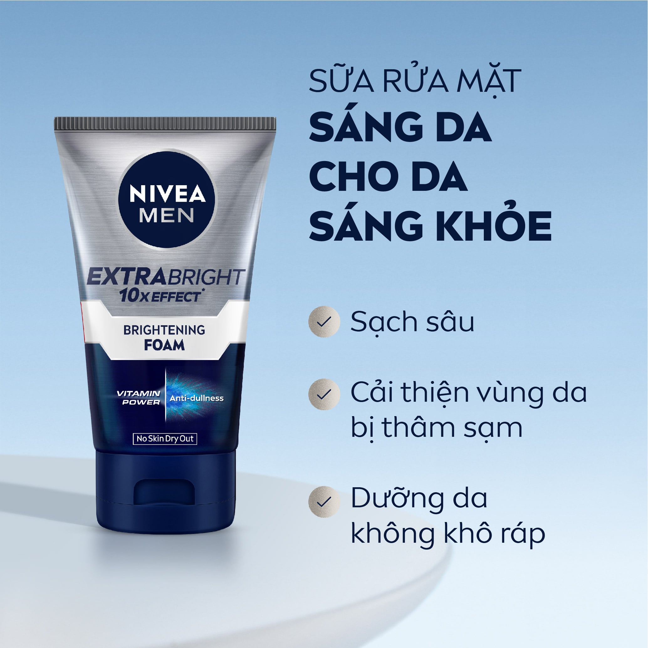 Mô tả Sữa Rửa Mặt NIVEA MEN Bọt Mịn Giúp Sáng Da | Mờ Thâm Mụn (100 g) - 88836 - 1